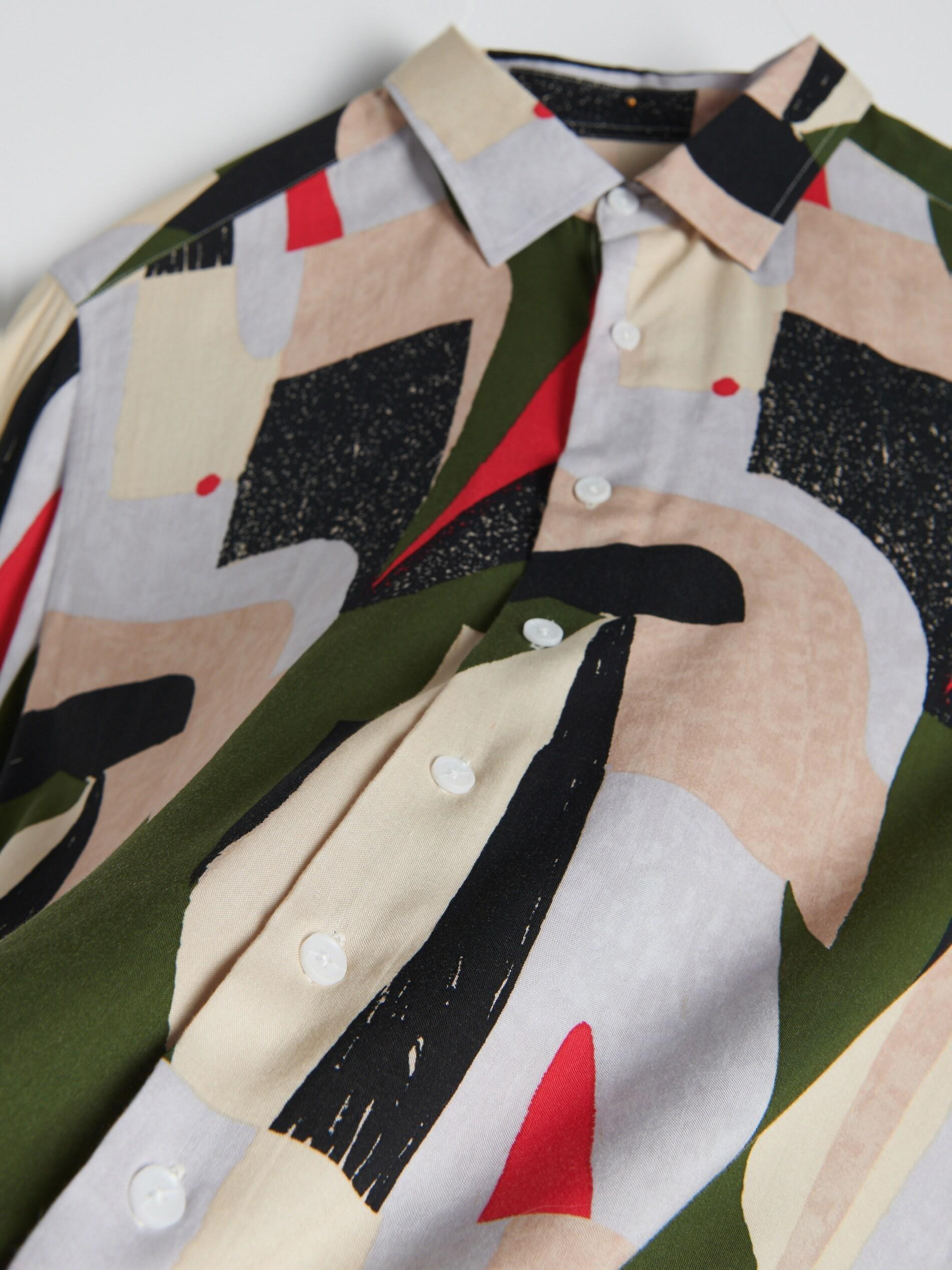 Multicolor Patterned Shirt, , large image number 1