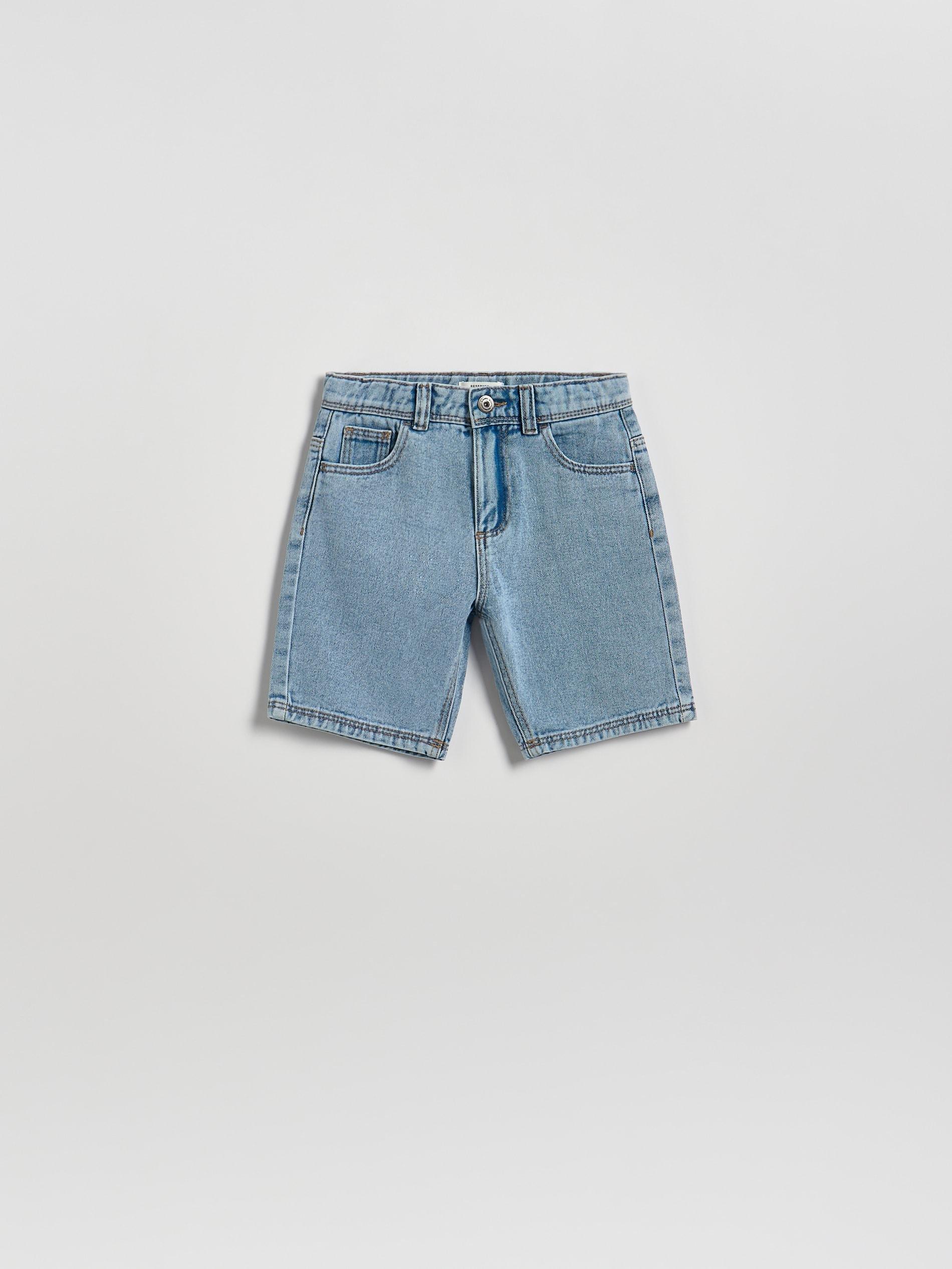 Blue Denim Shorts, Blue, large image number 0