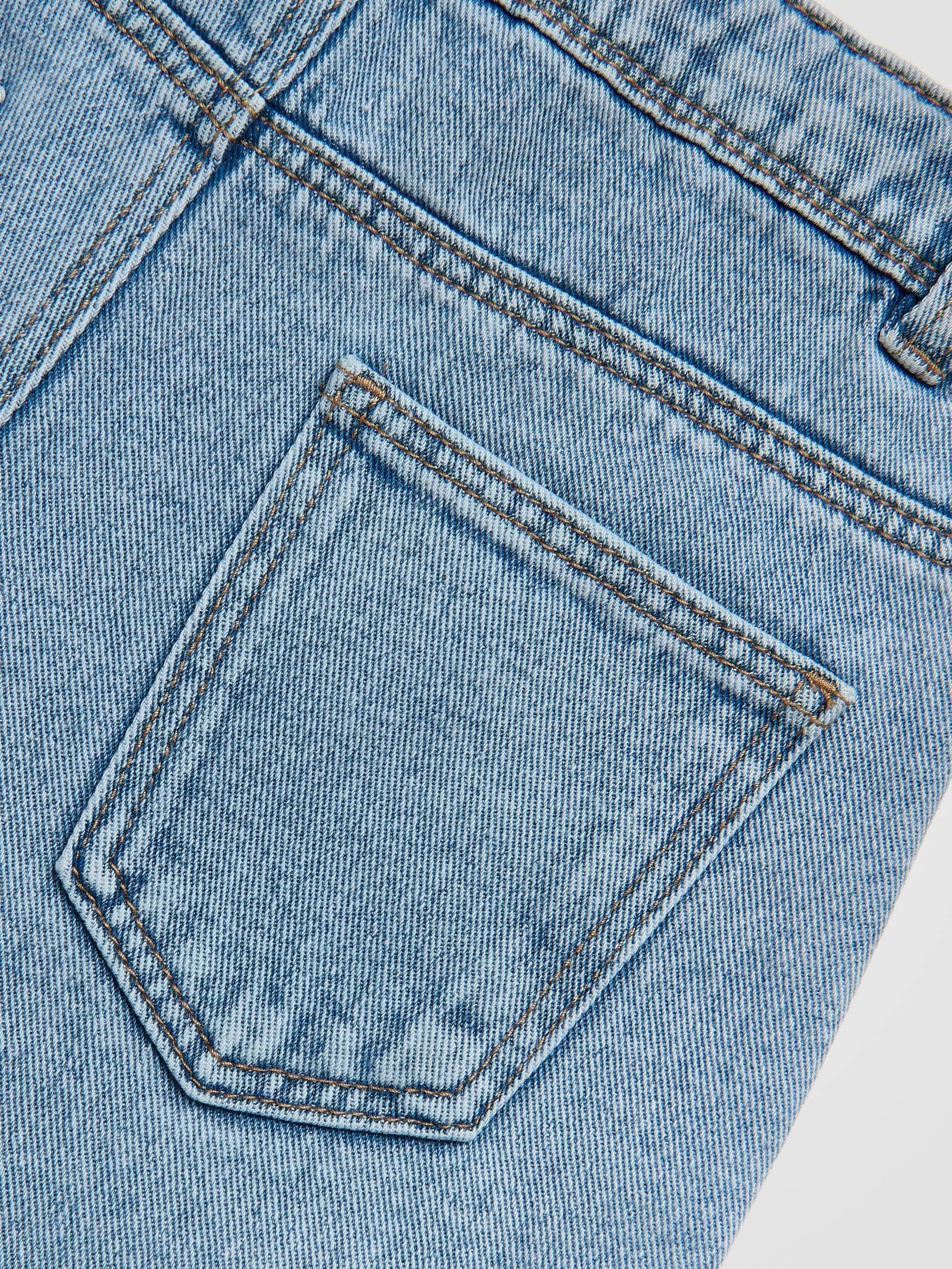 Blue Denim Shorts, Blue, large image number 1