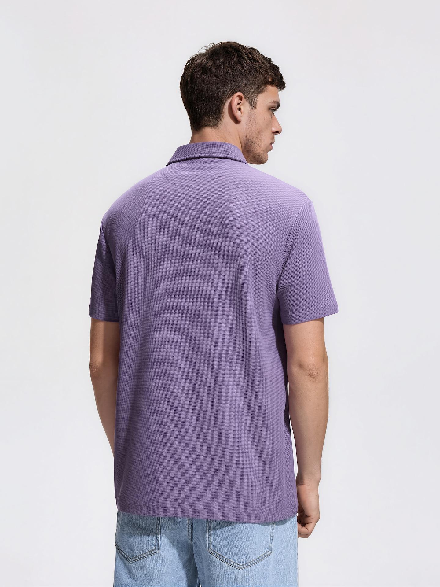 Purple Regular Fit Polo Shirt, Purple, large image number 3