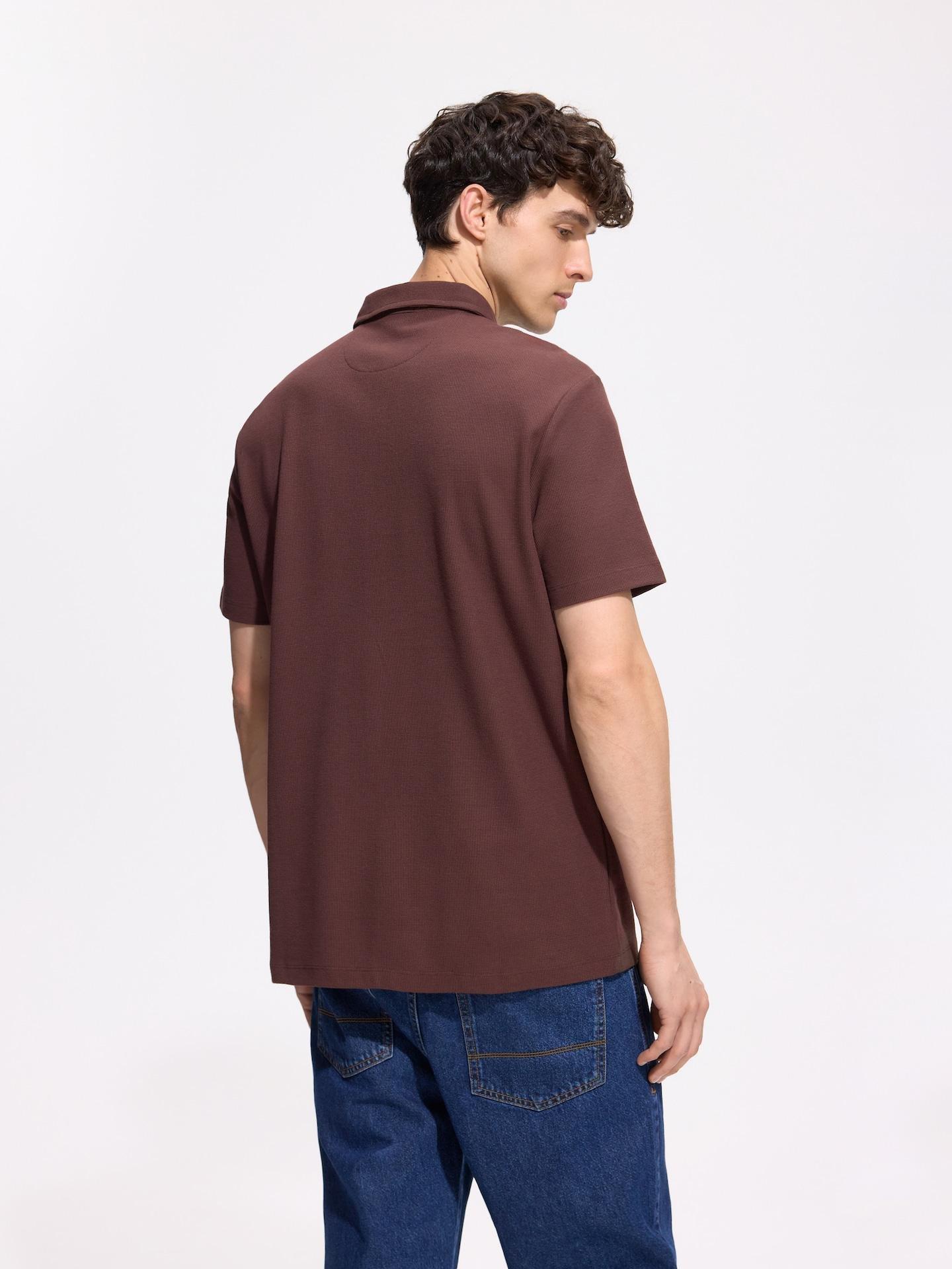 Brown Regular Fit Polo Shirt, Brown, large image number 3
