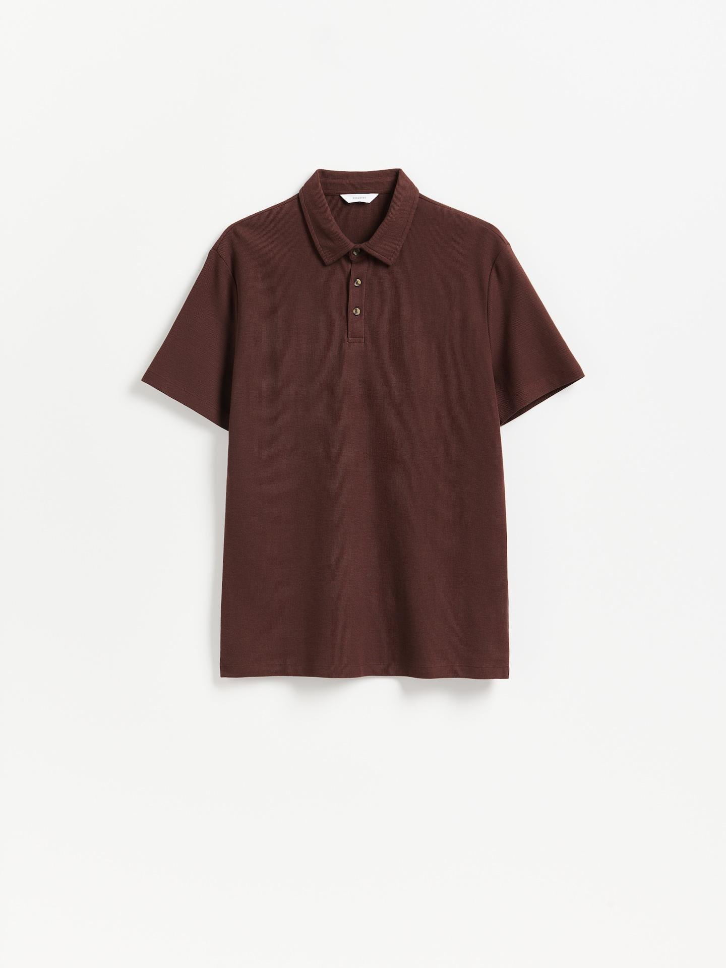Brown Regular Fit Polo Shirt, Brown, large image number 4