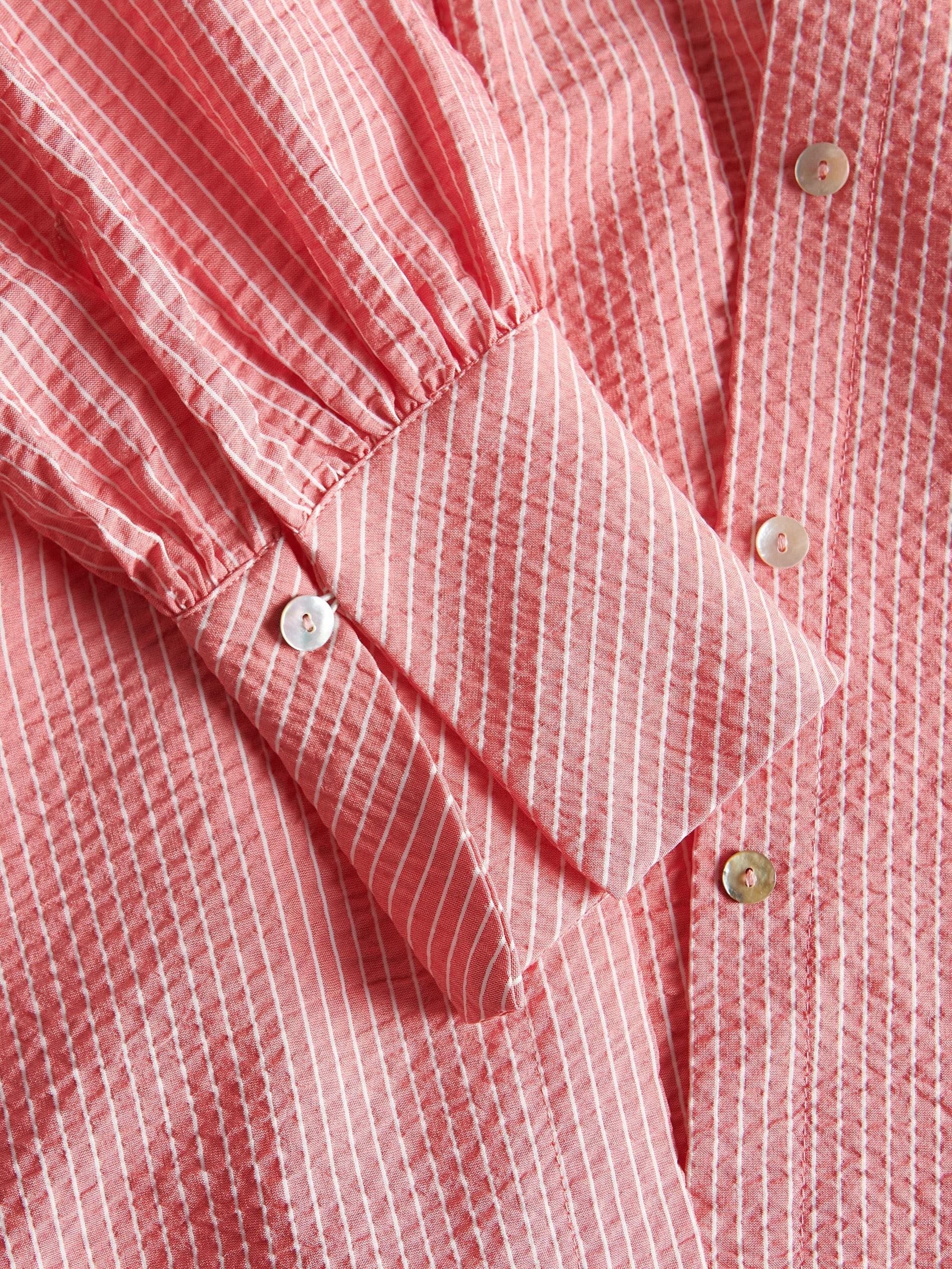 Red Oversized Collared Shirt, , large image number 6