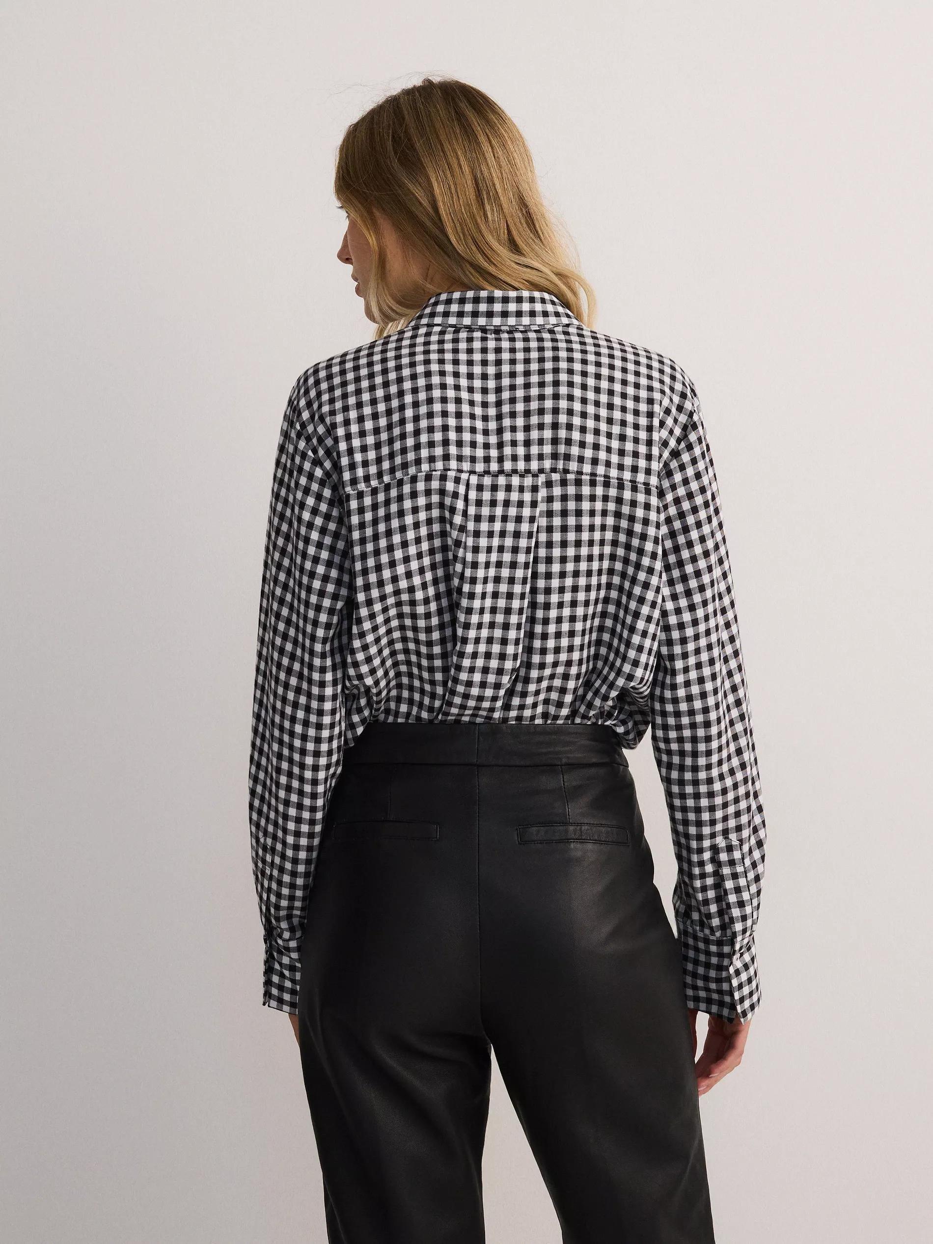 Black Checked Cotton Shirt, , large image number 3