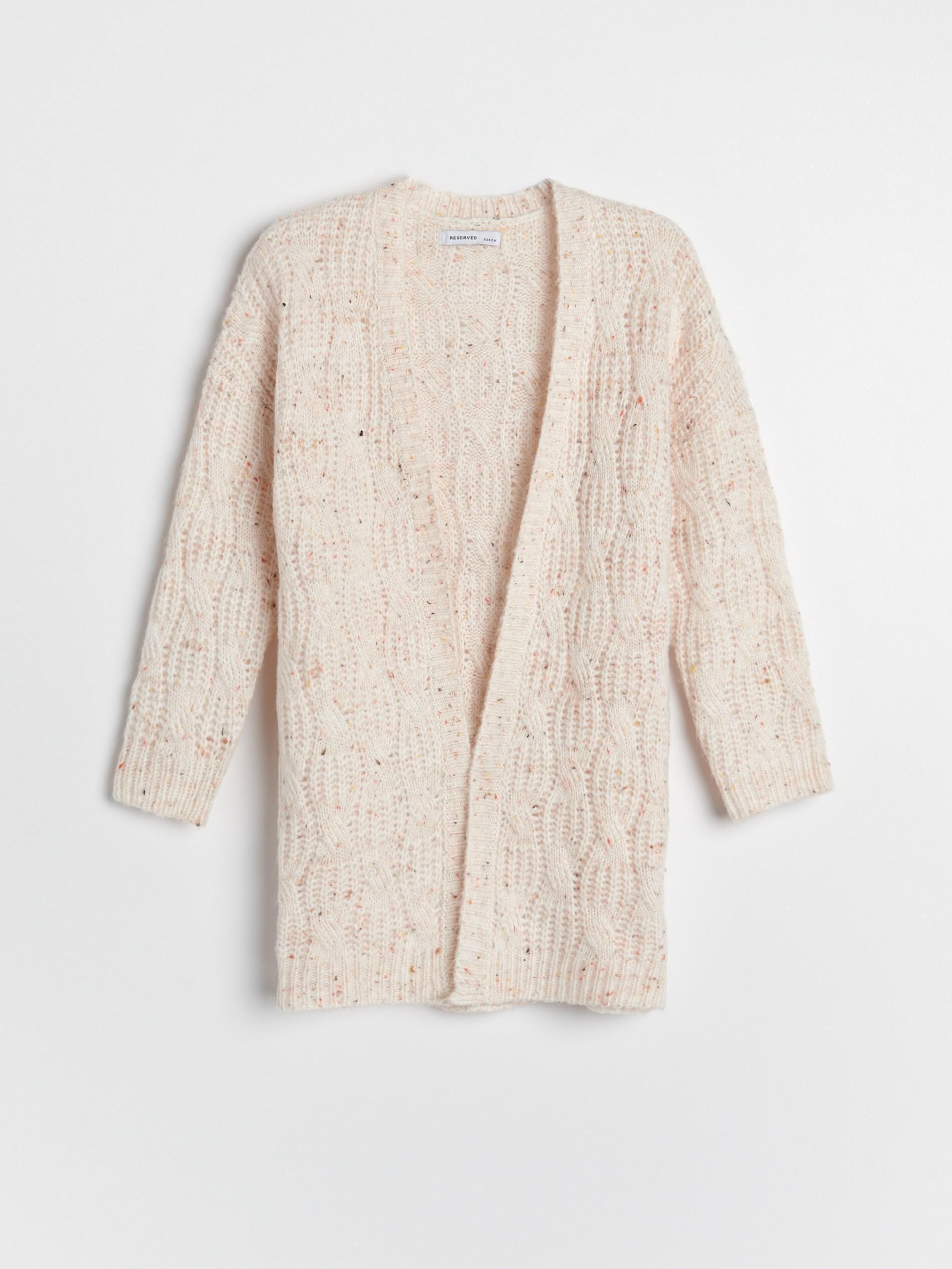 Nude Cardigan With Colorful Knots, Kids Girl, , large image number 2