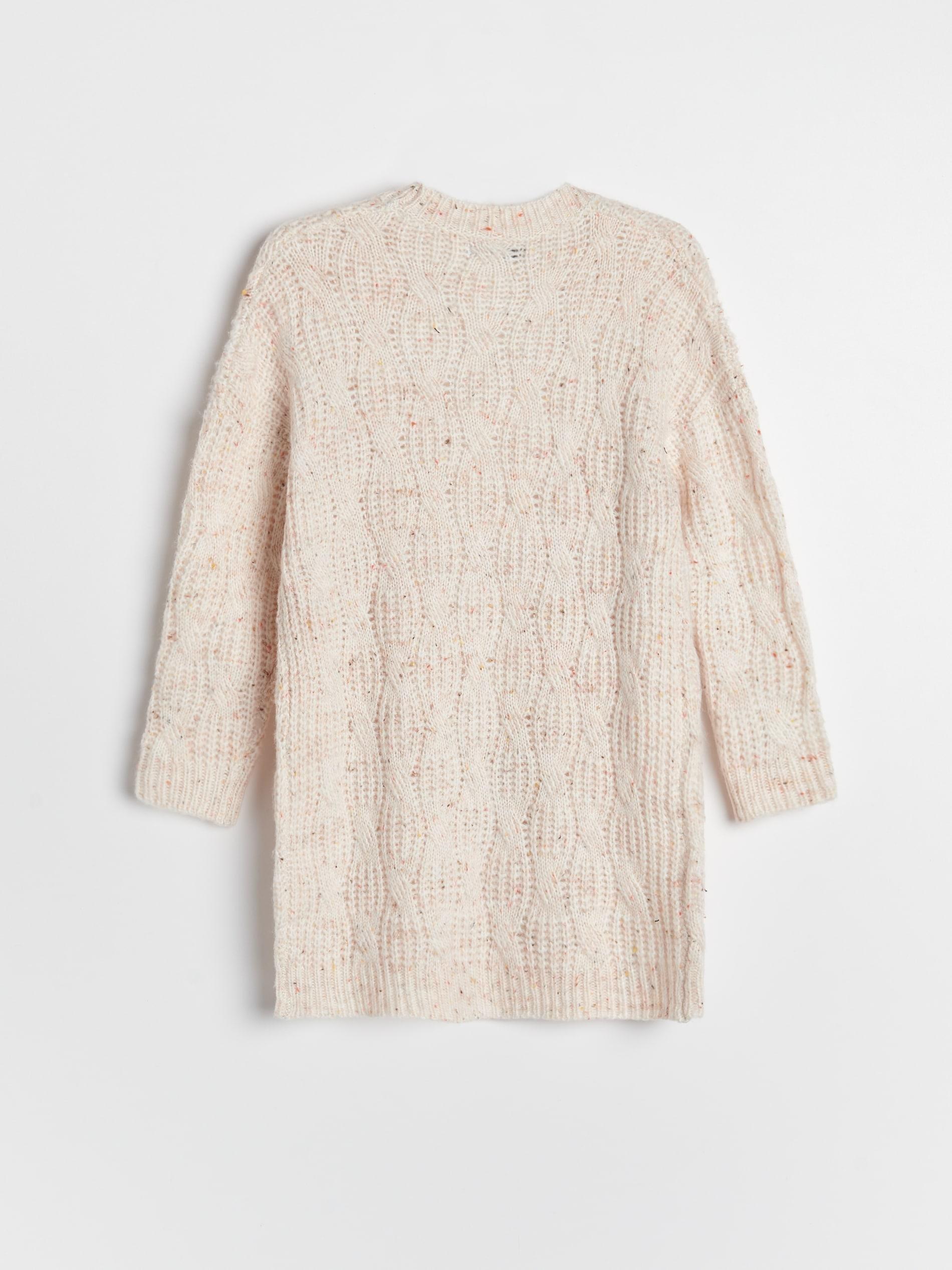 Nude Cardigan With Colorful Knots, Kids Girl, , large image number 3