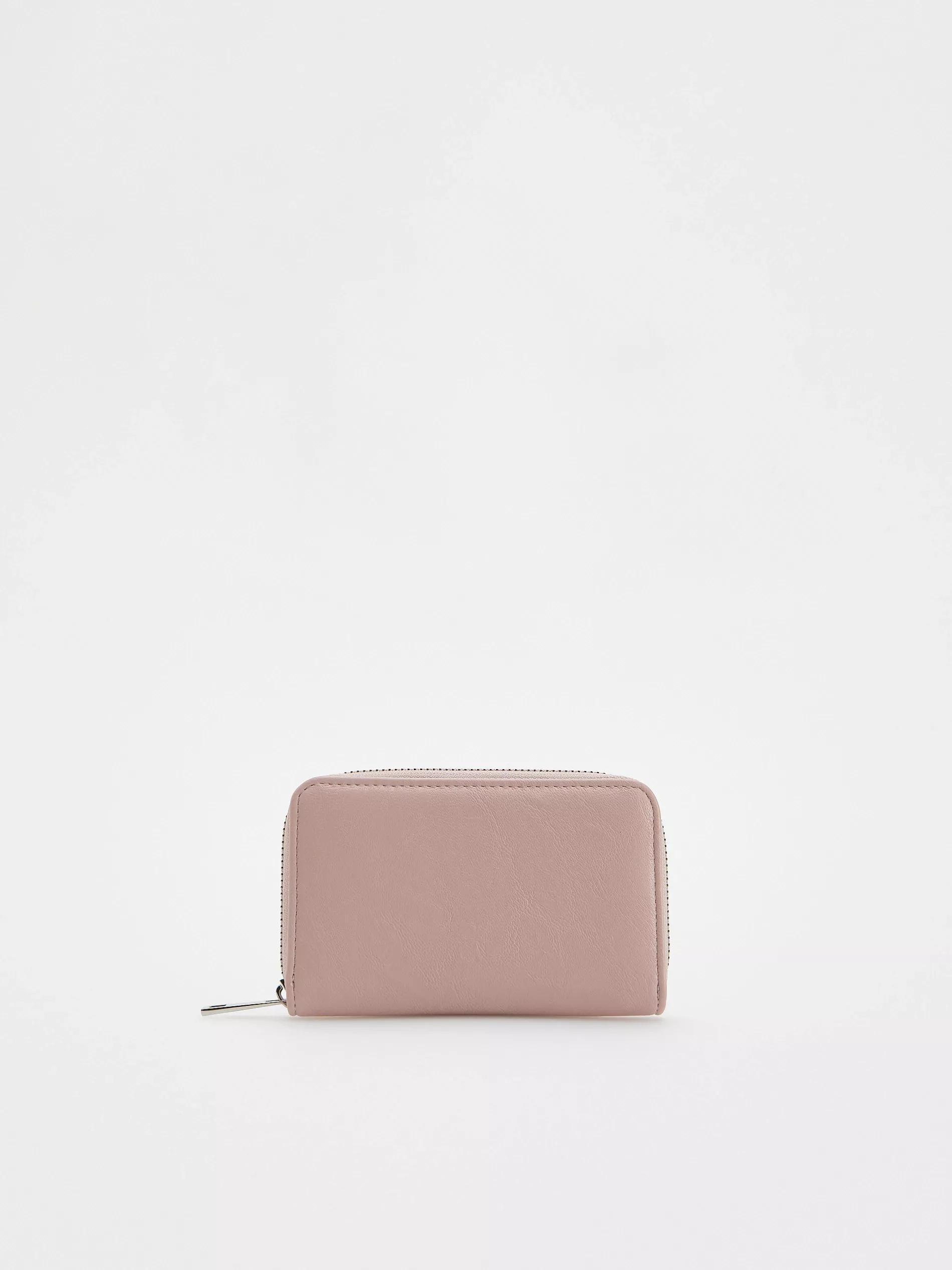 Pink Wallet Made Of Imitation Leather, Pink, large image number 1