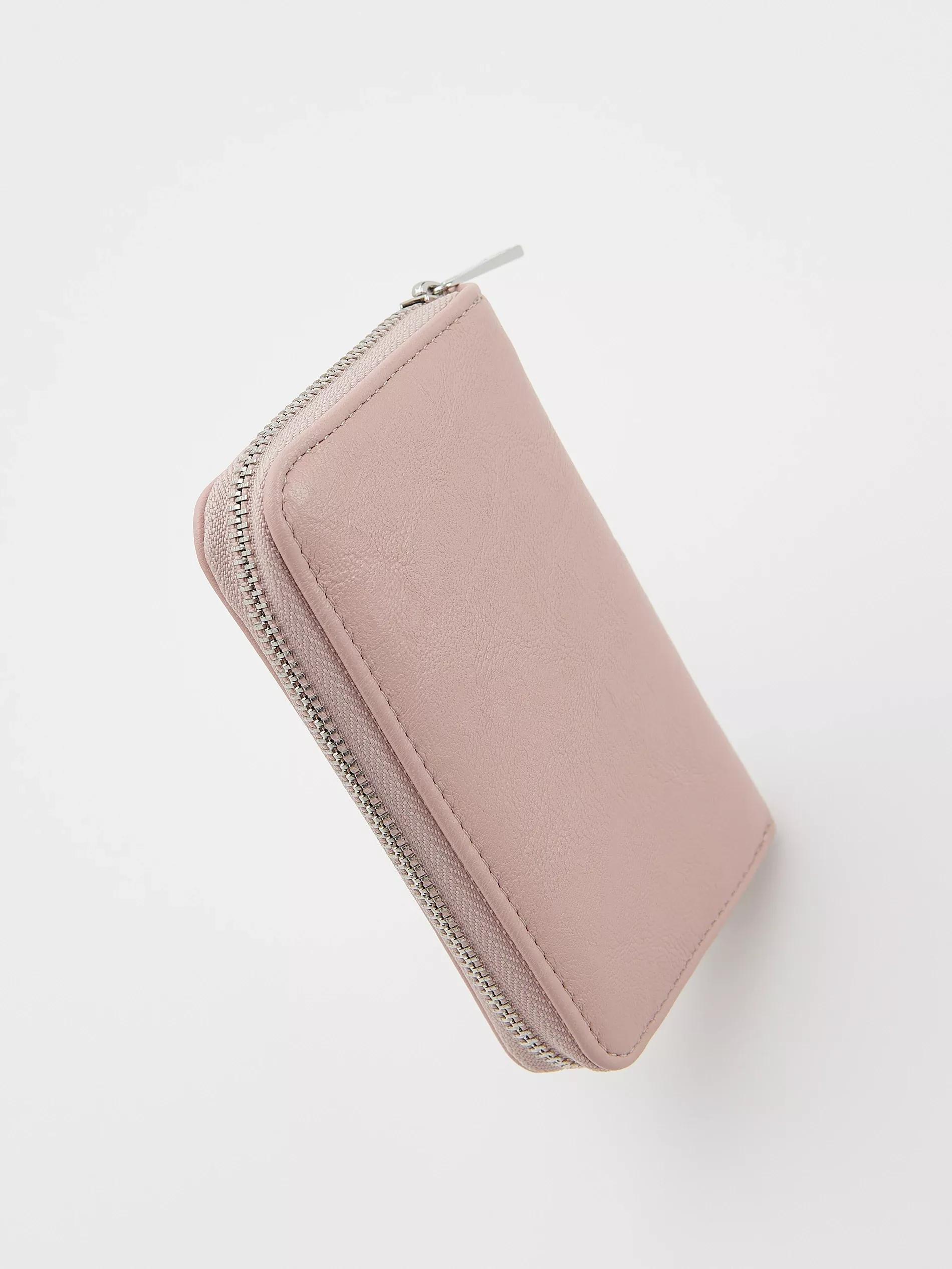 Pink Wallet Made Of Imitation Leather, Pink, large image number 2