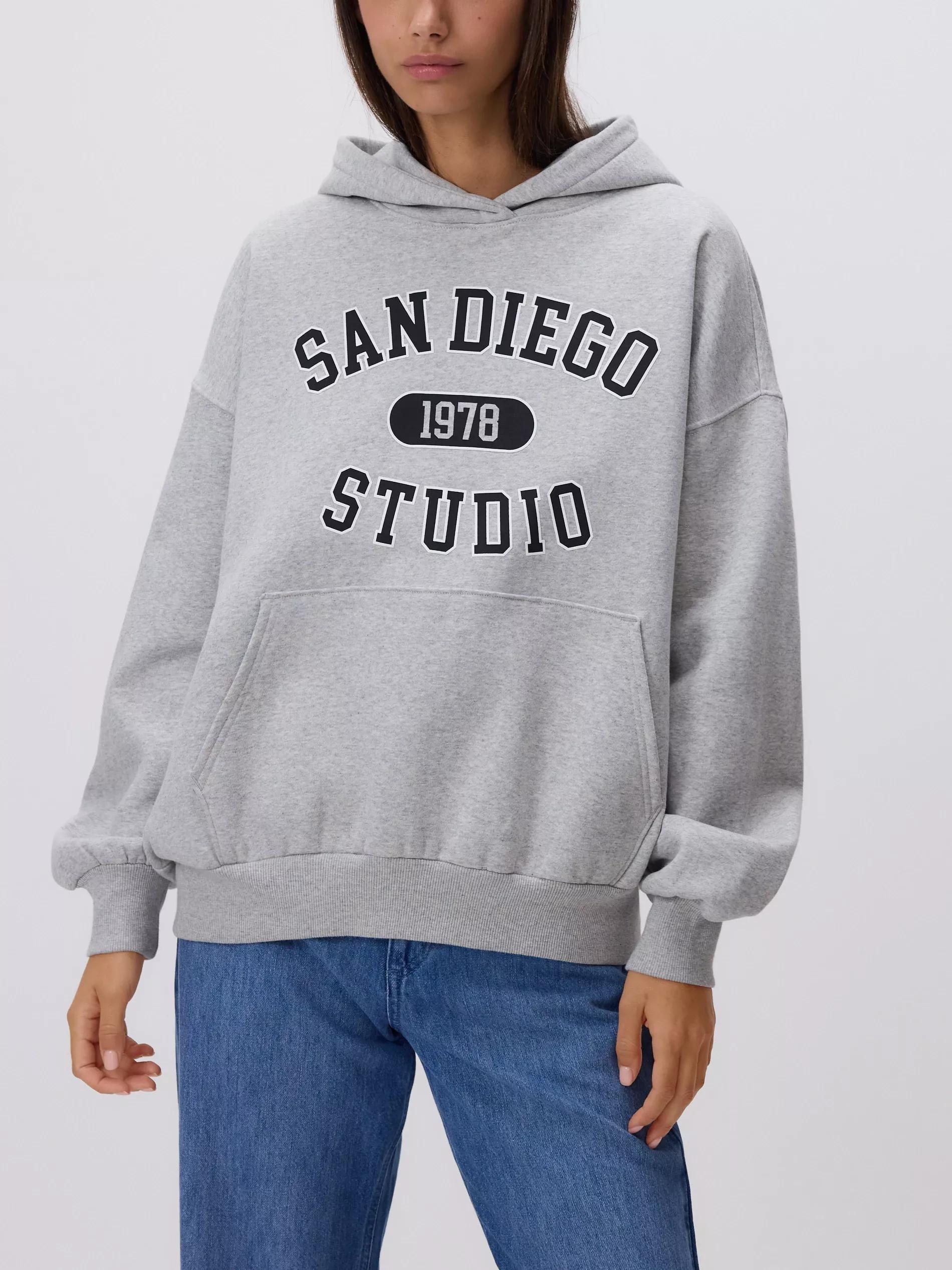 LIGHT GREY Printed sweatshirt, Light grey, medium