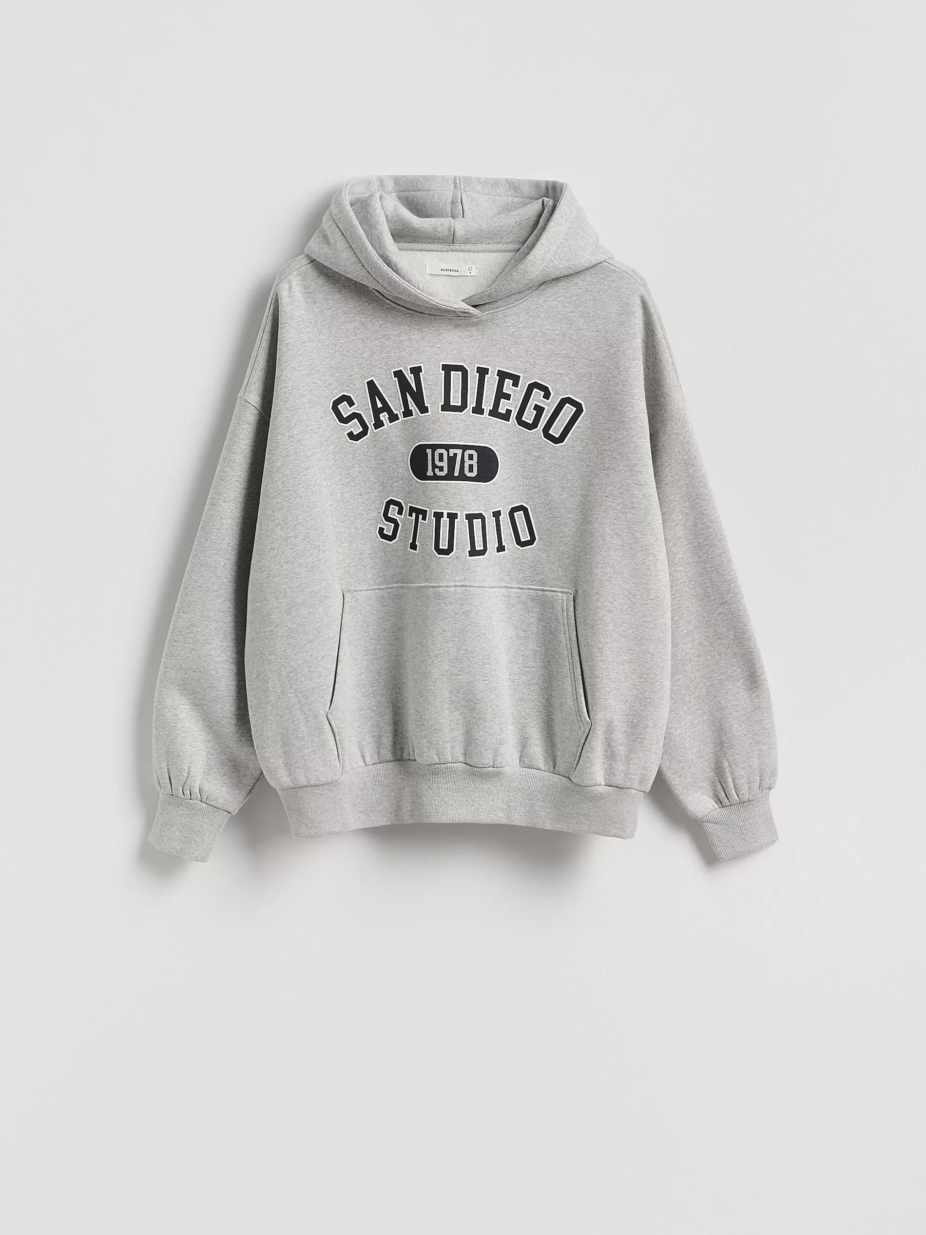 LIGHT GREY Printed sweatshirt, Light grey, large image number 4