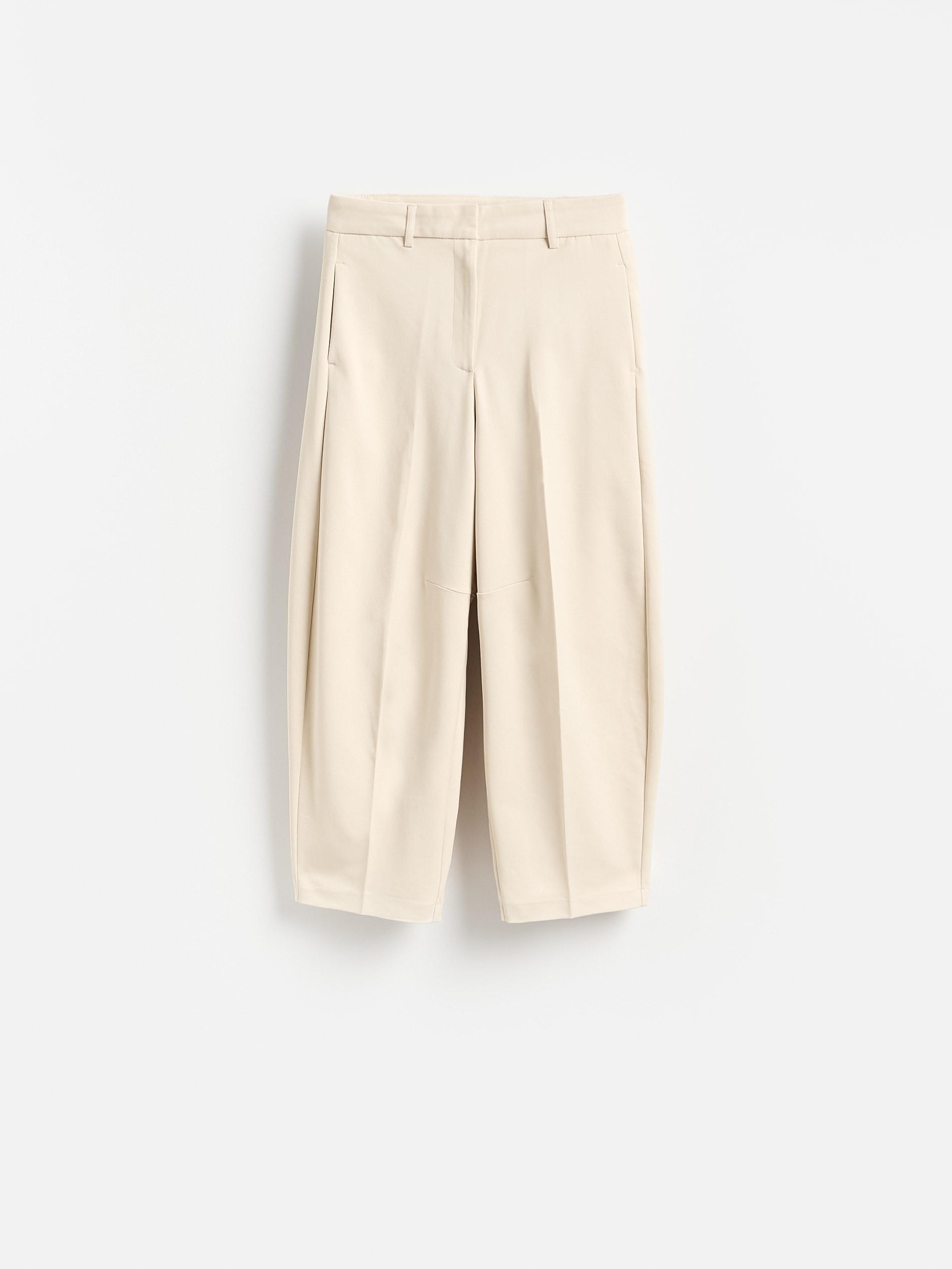 Beige Trousers With Pressed Crease, Beige, large image number 3