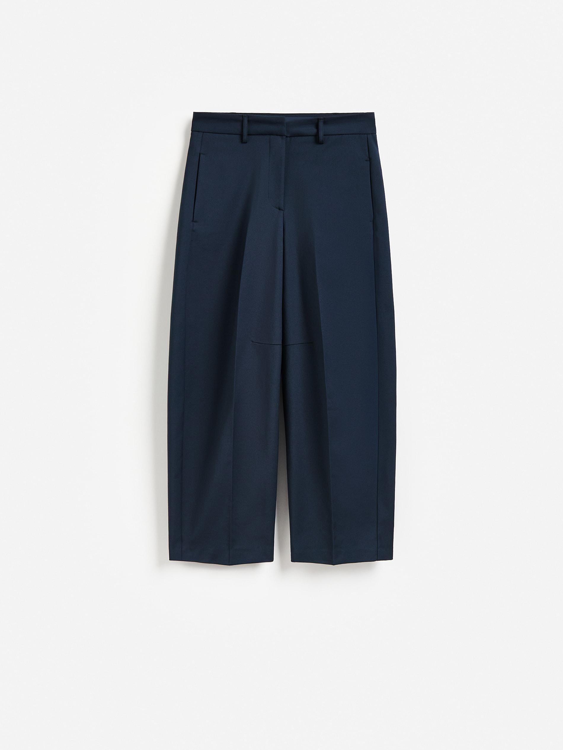 Navy Trousers With Pressed Crease, Navy, large image number 4