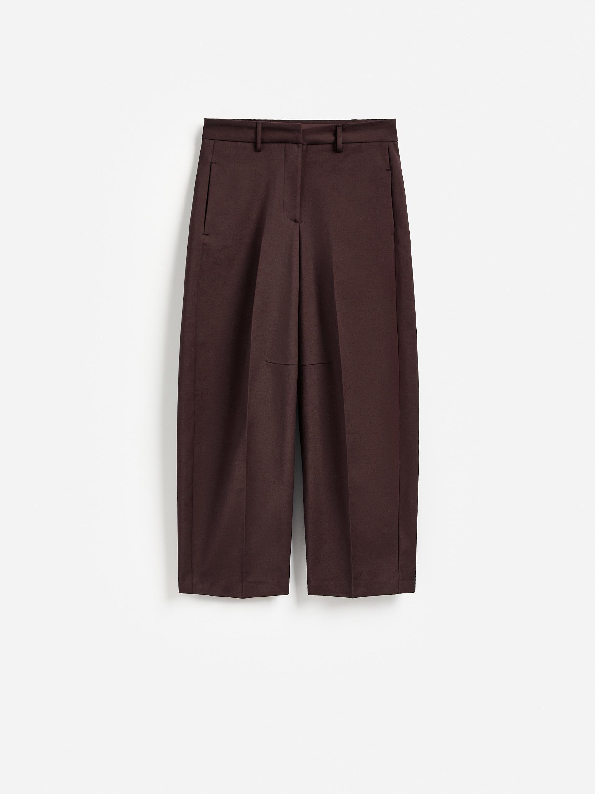بنطال مع كسر مكوي أحمر, Burgundy, large image number 4