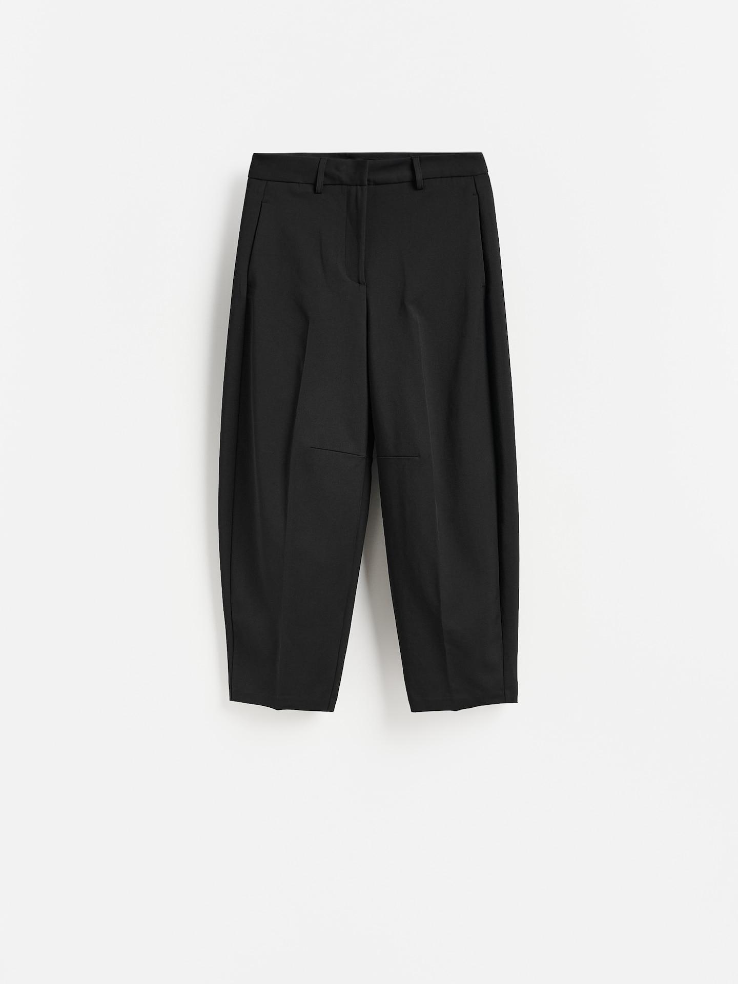Black Trousers With Pressed Crease, Black, large image number 4