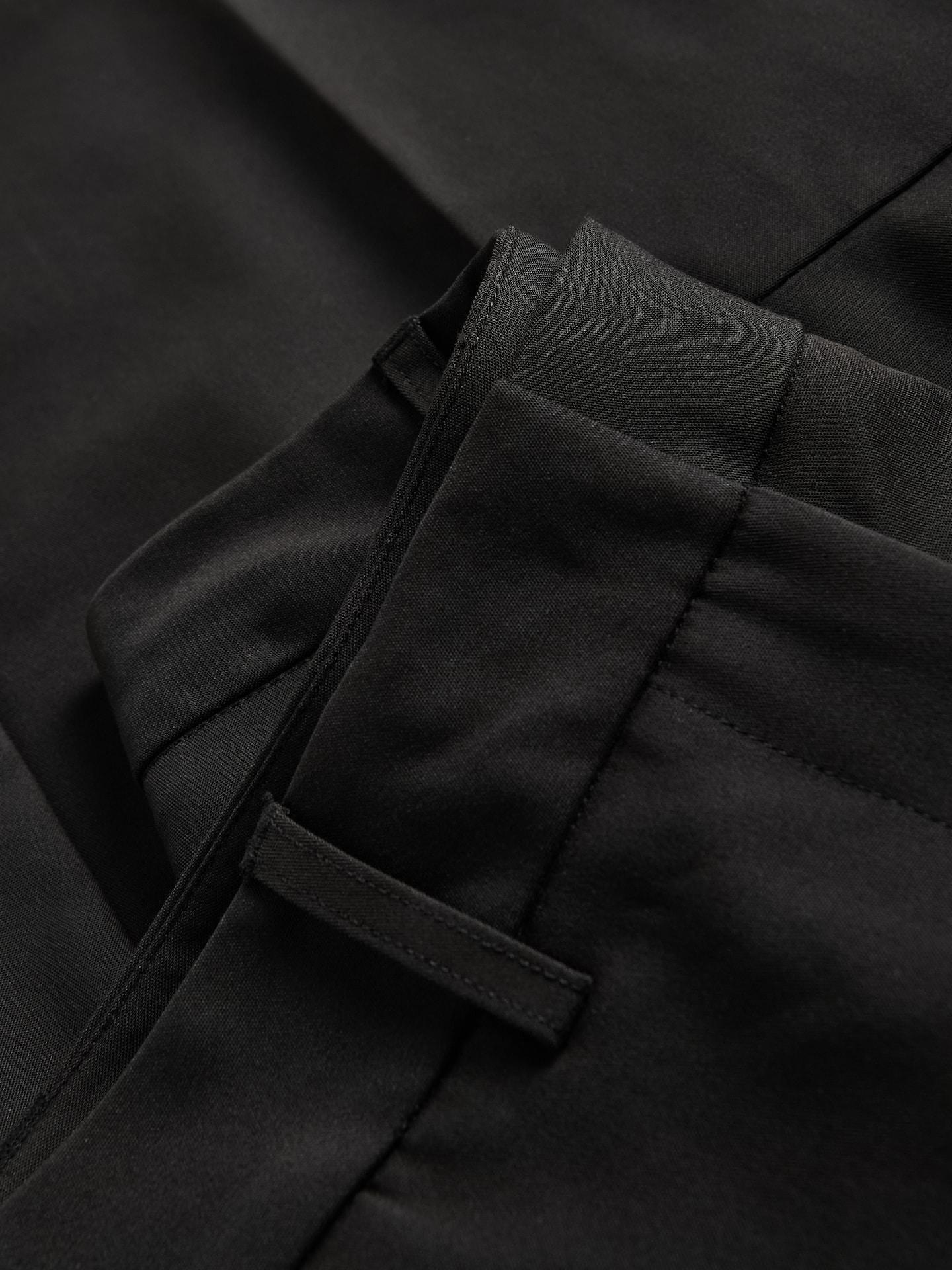 Black Trousers With Pressed Crease, Black, large image number 5