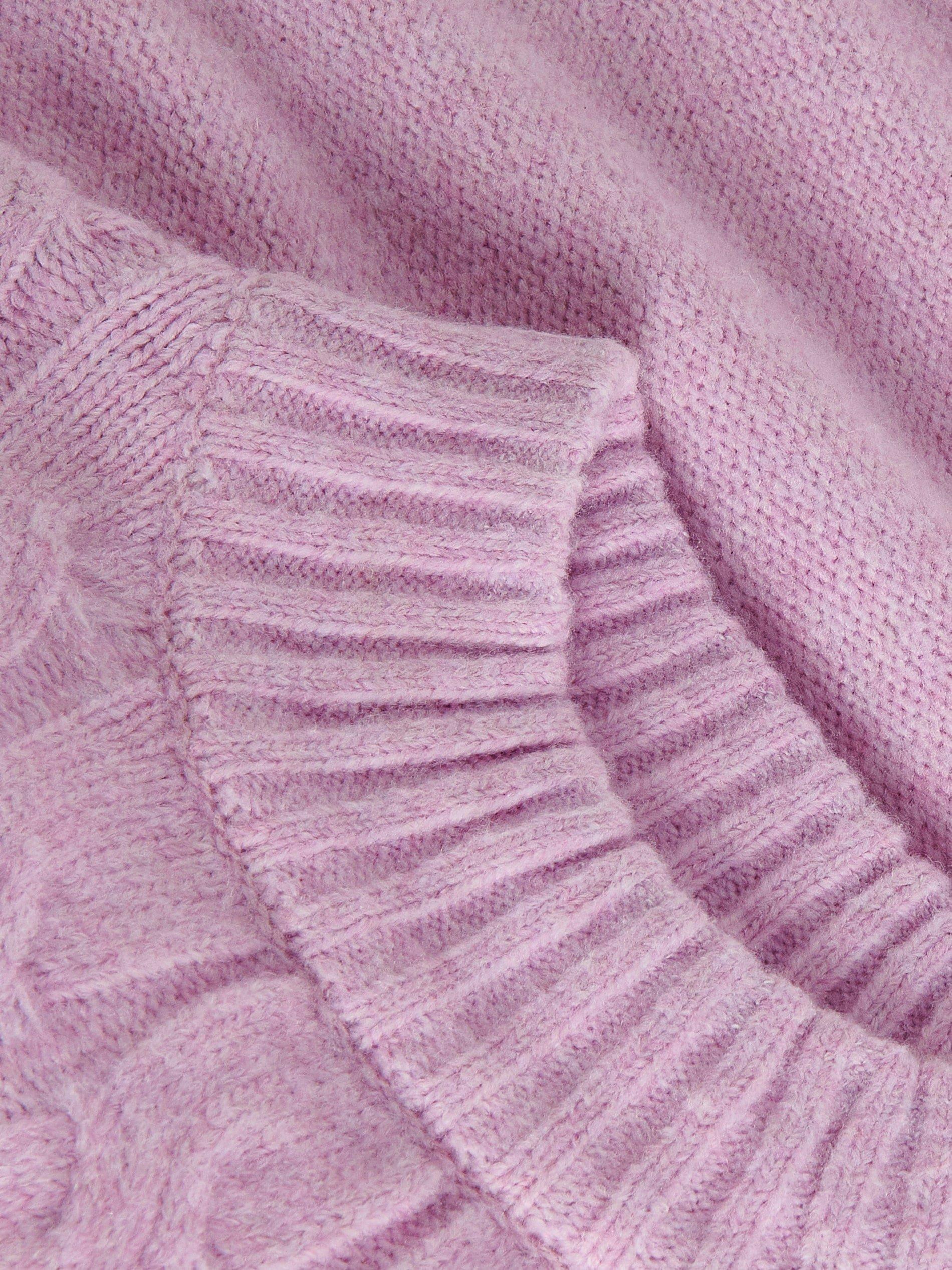 Lavender Cable-Knit Sweater, Women, , large image number 4