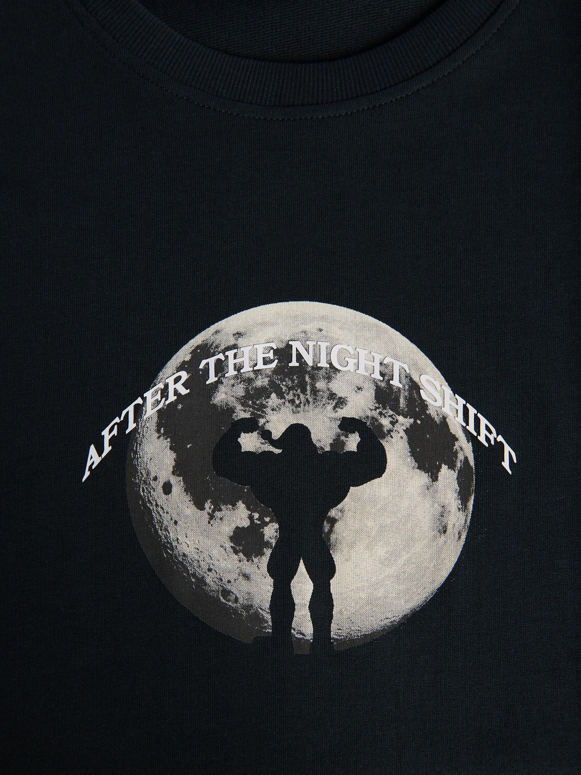 Grey Regular Fit T-Shirt With Raised Christmas Print, Grey, large image number 1