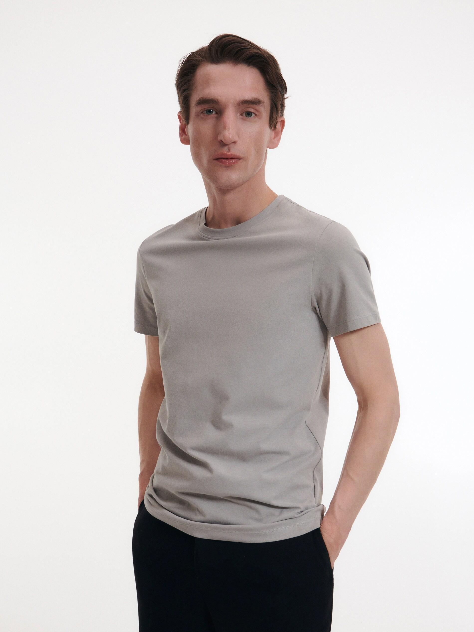 Dark Grey Slim Fit T-Shirt, , large image number 1