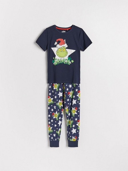 Reserved - Navy Grinch Two Piece Pyjama Set, Kids Boy
