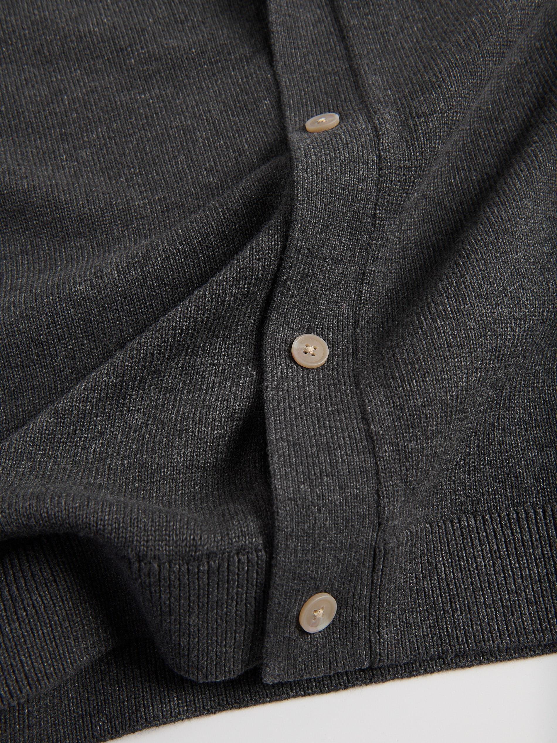 Grey Zipped Cardigan, Beige, large image number 5