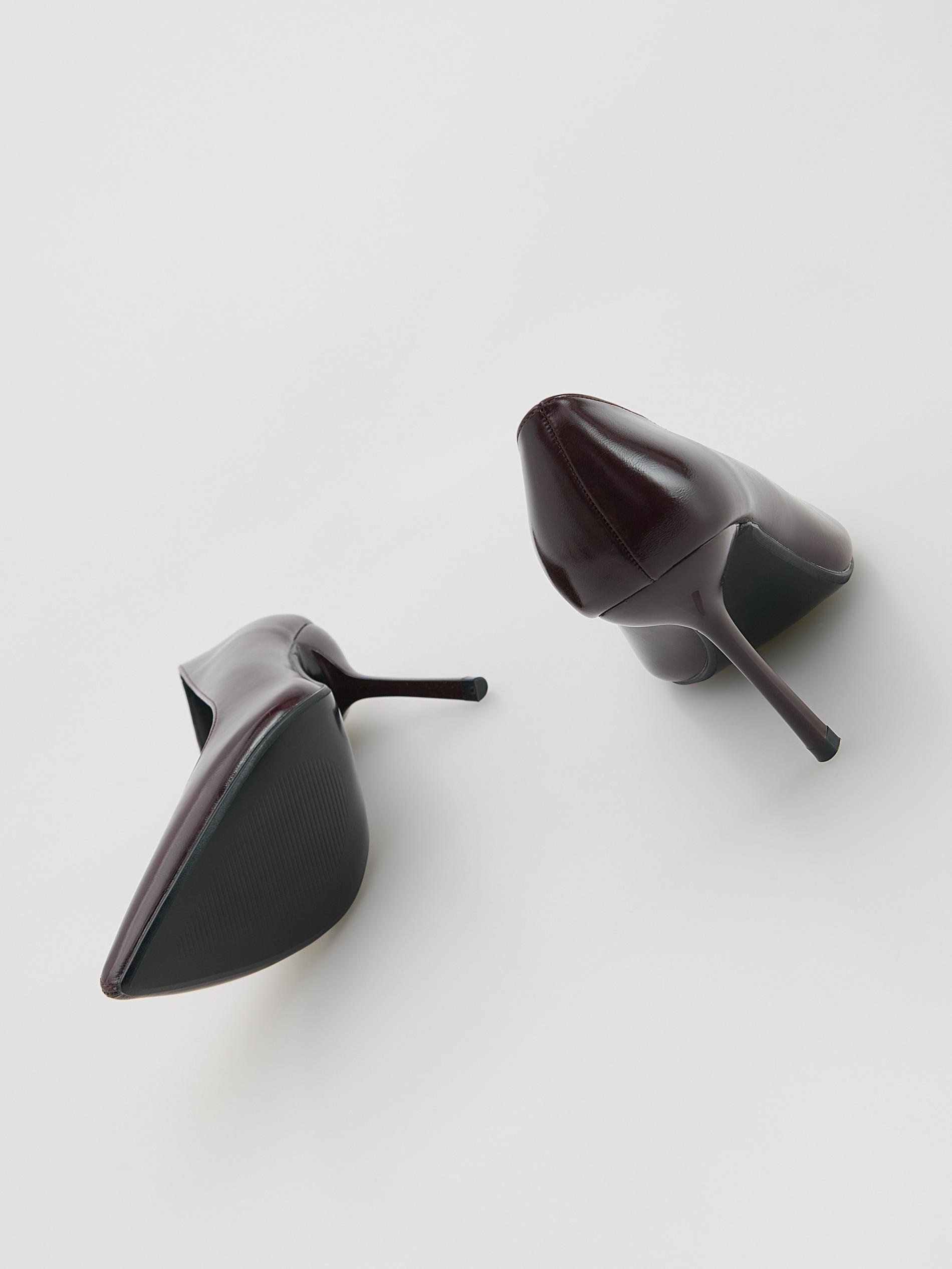 Maroon High Heel Pumps, Burgundy, large image number 2