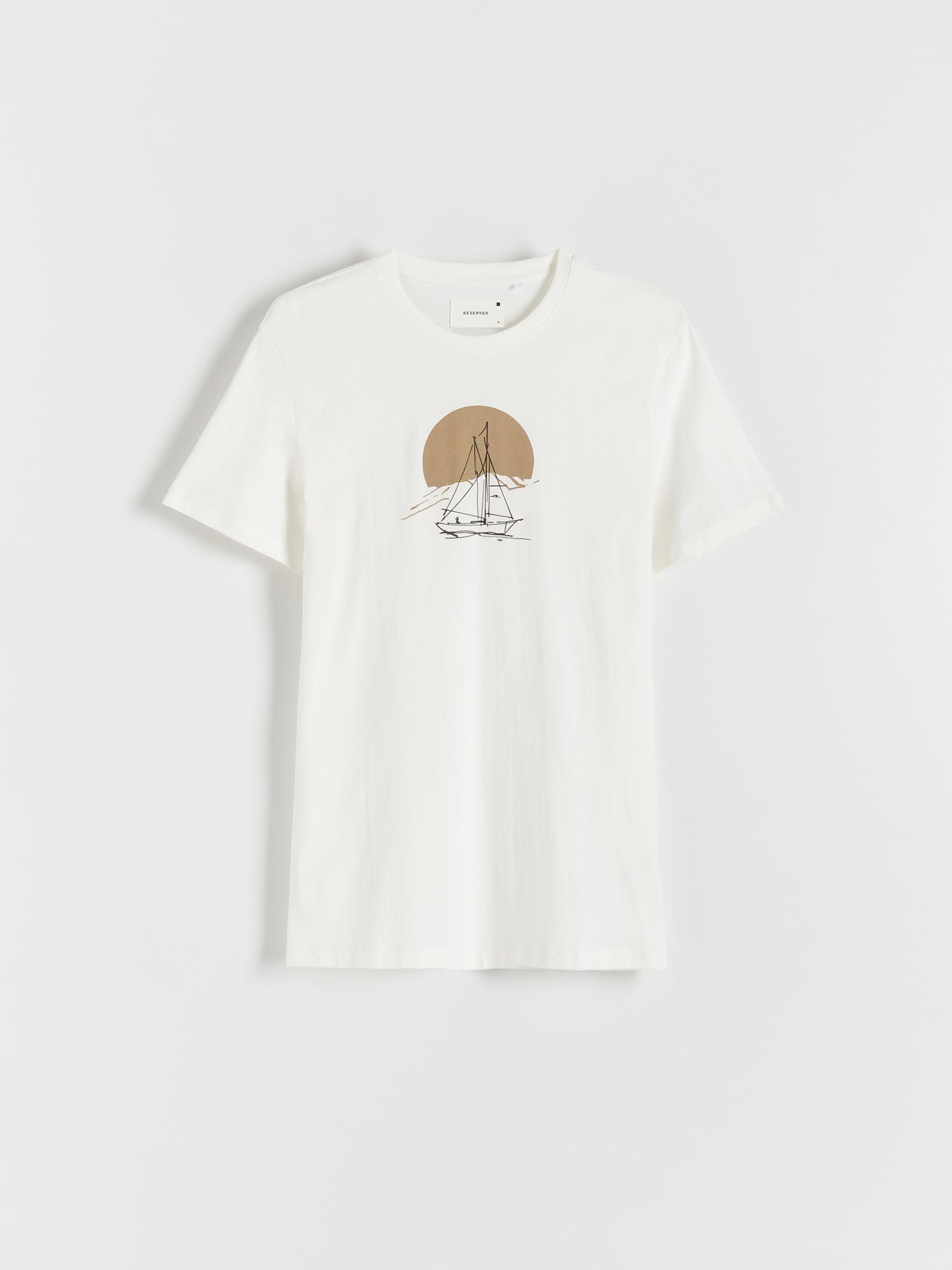Ivory T-Shirt With Print, , large image number 3