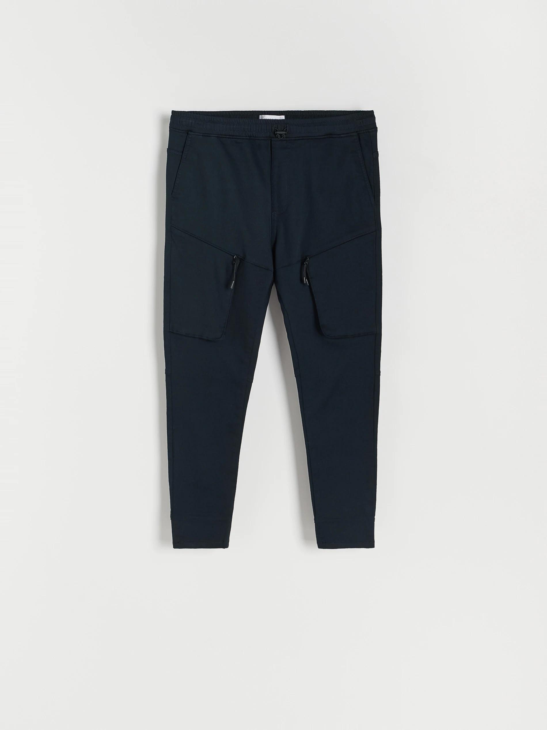 Navy Cotton Cargo Pants, , large image number 2