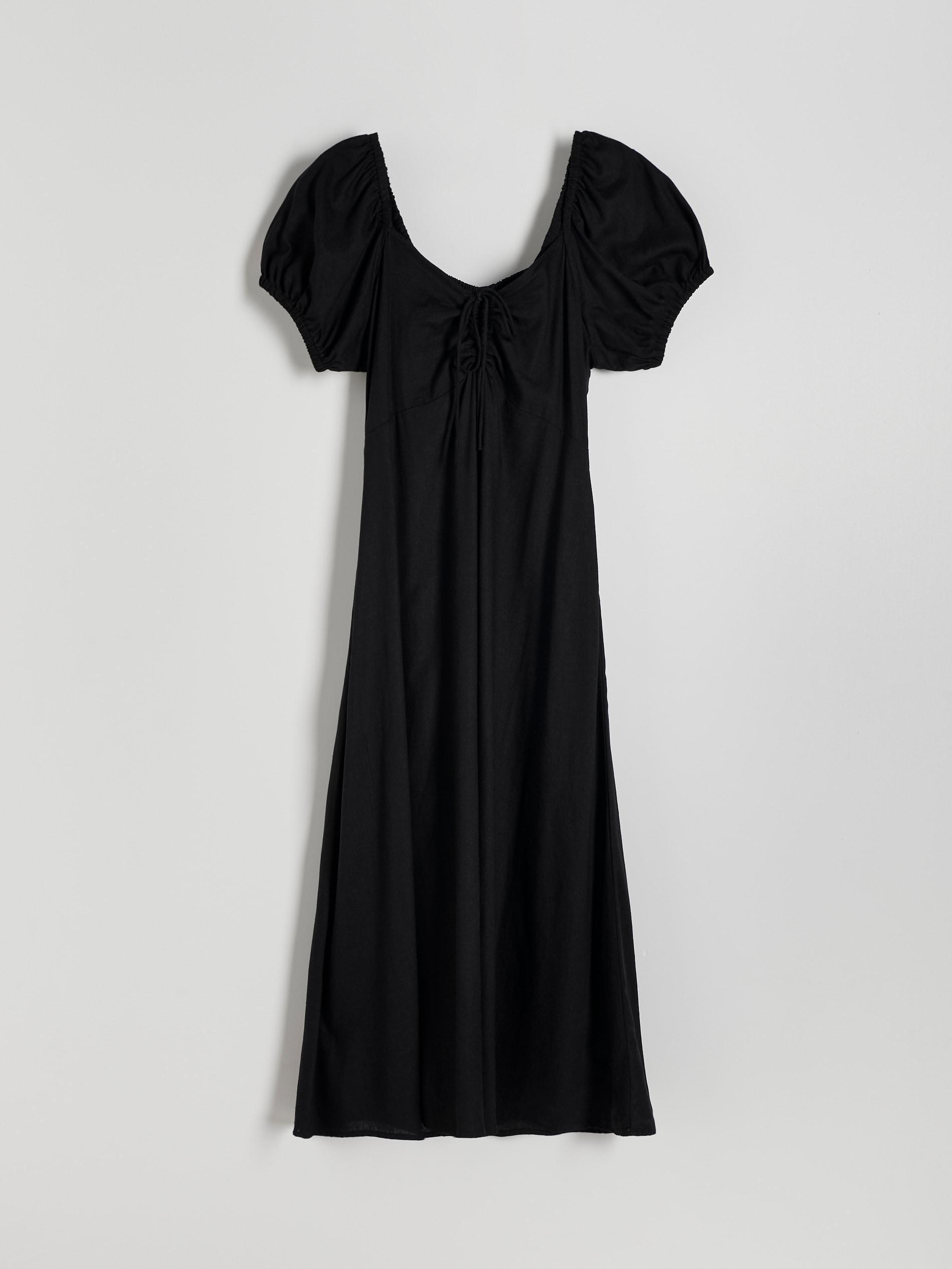 Black Short Puffs Dress, , large image number 6