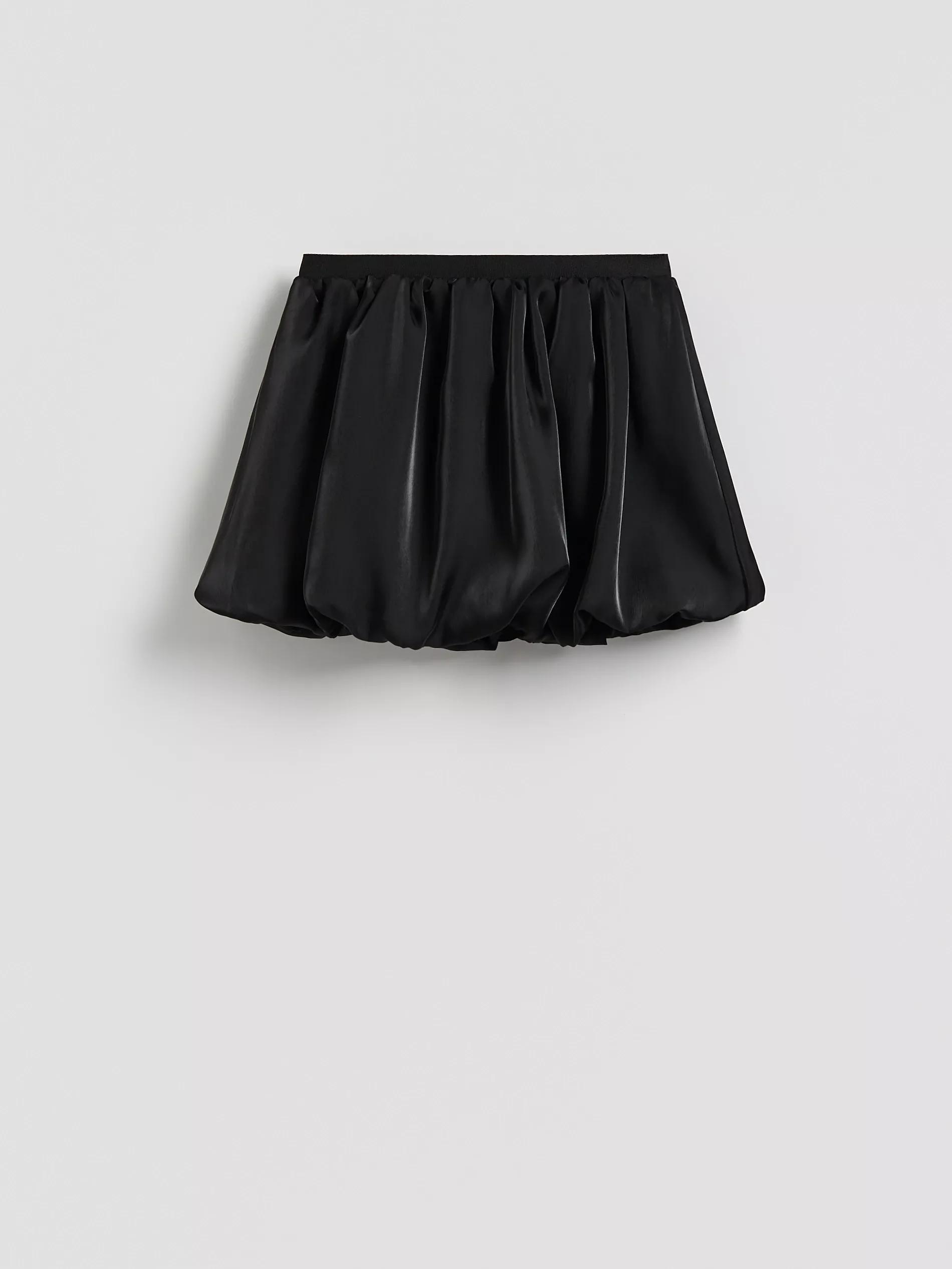 Black Bubble Skirt, Black, large image number 3