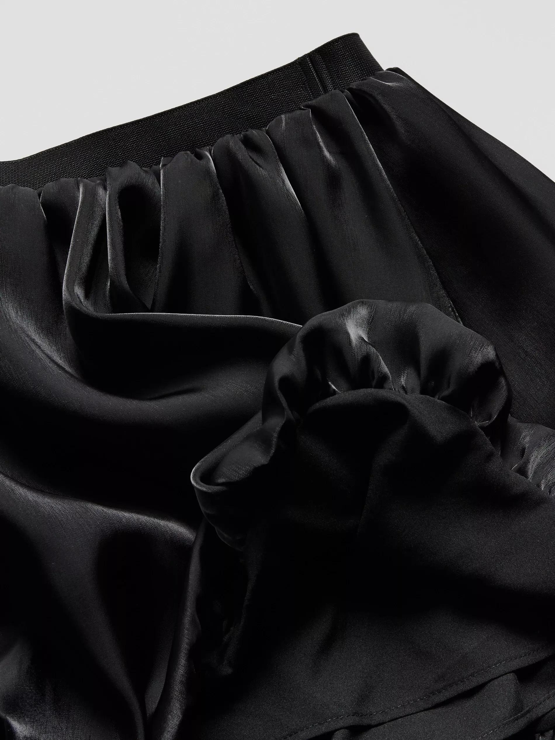 Black Bubble Skirt, Black, large image number 4