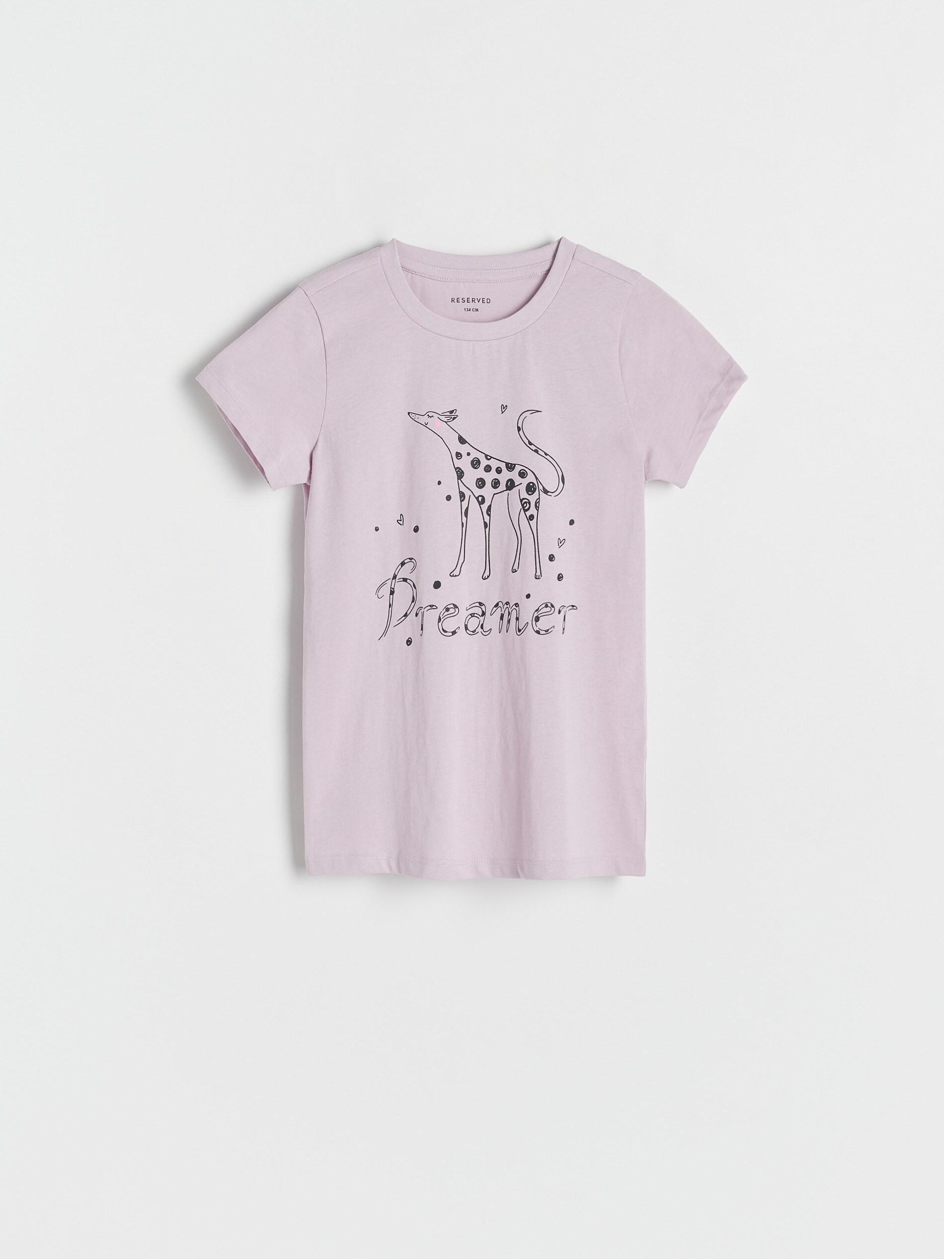 Purple Cotton T-Shirt With Print, Kids Girls, , large image number 3