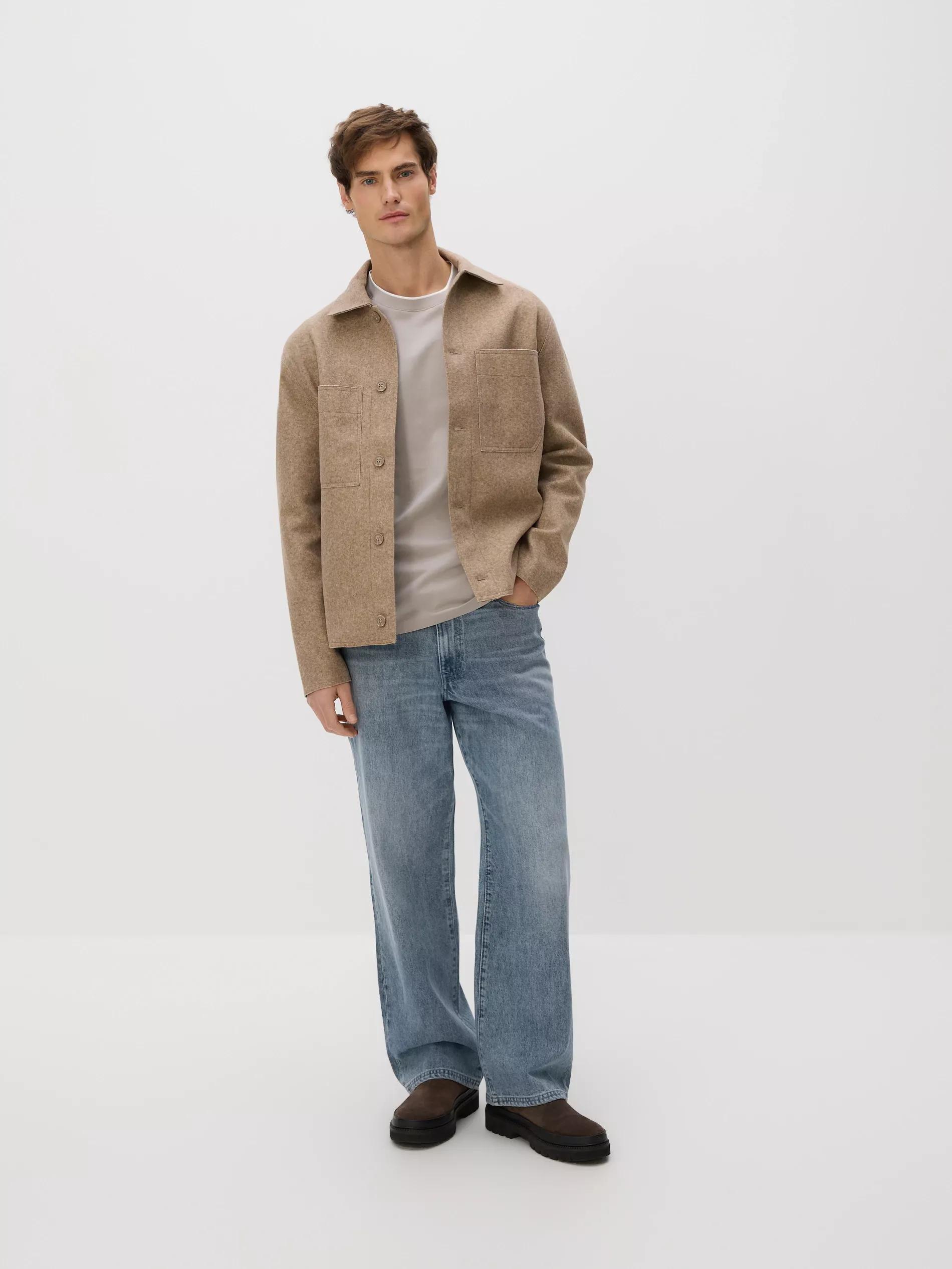 Brown Long Sleeve T-Shirt With Stitching, Brown, large image number 4