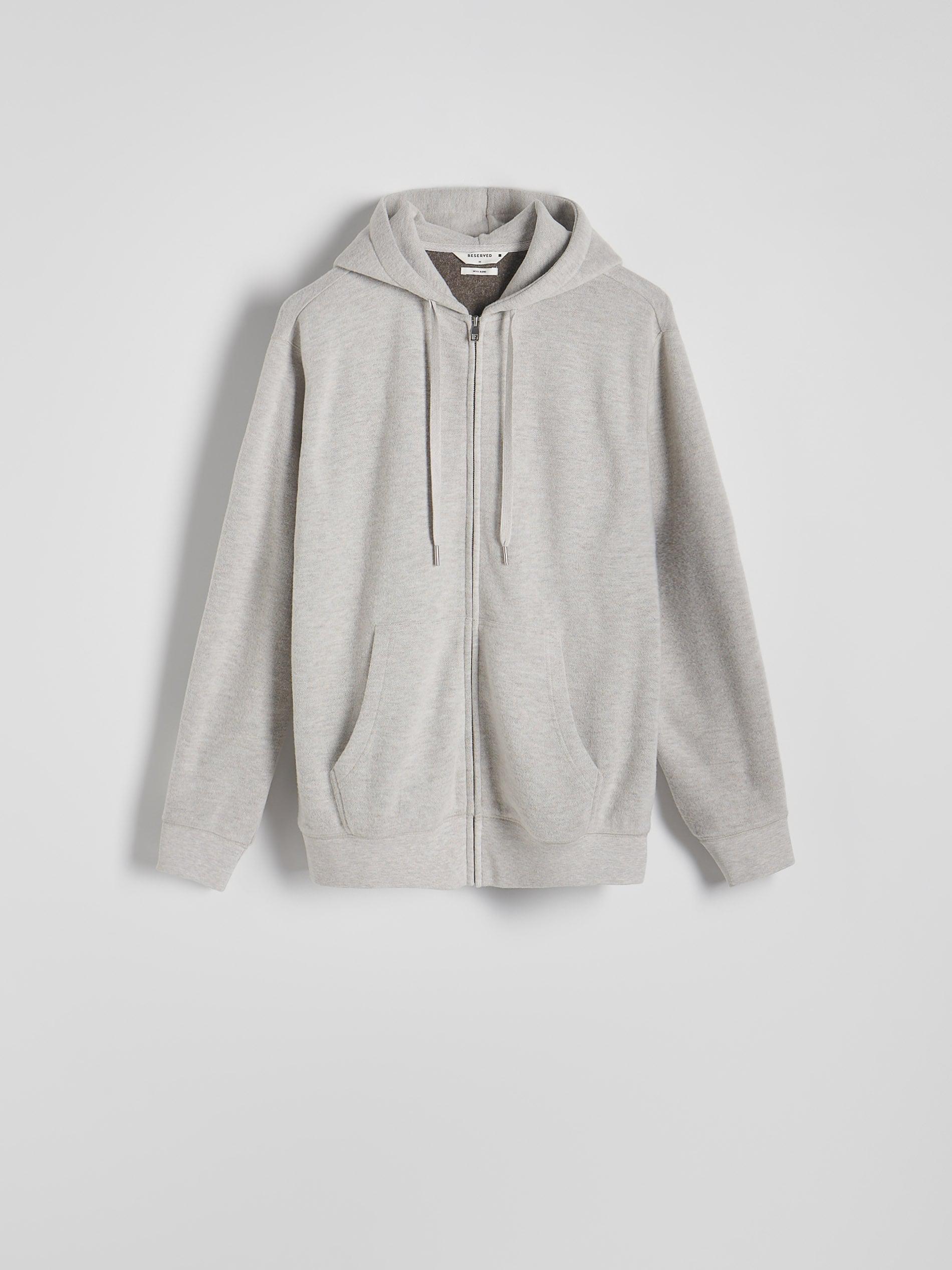 Cream Hooded Jogging Sweater, , large image number 5