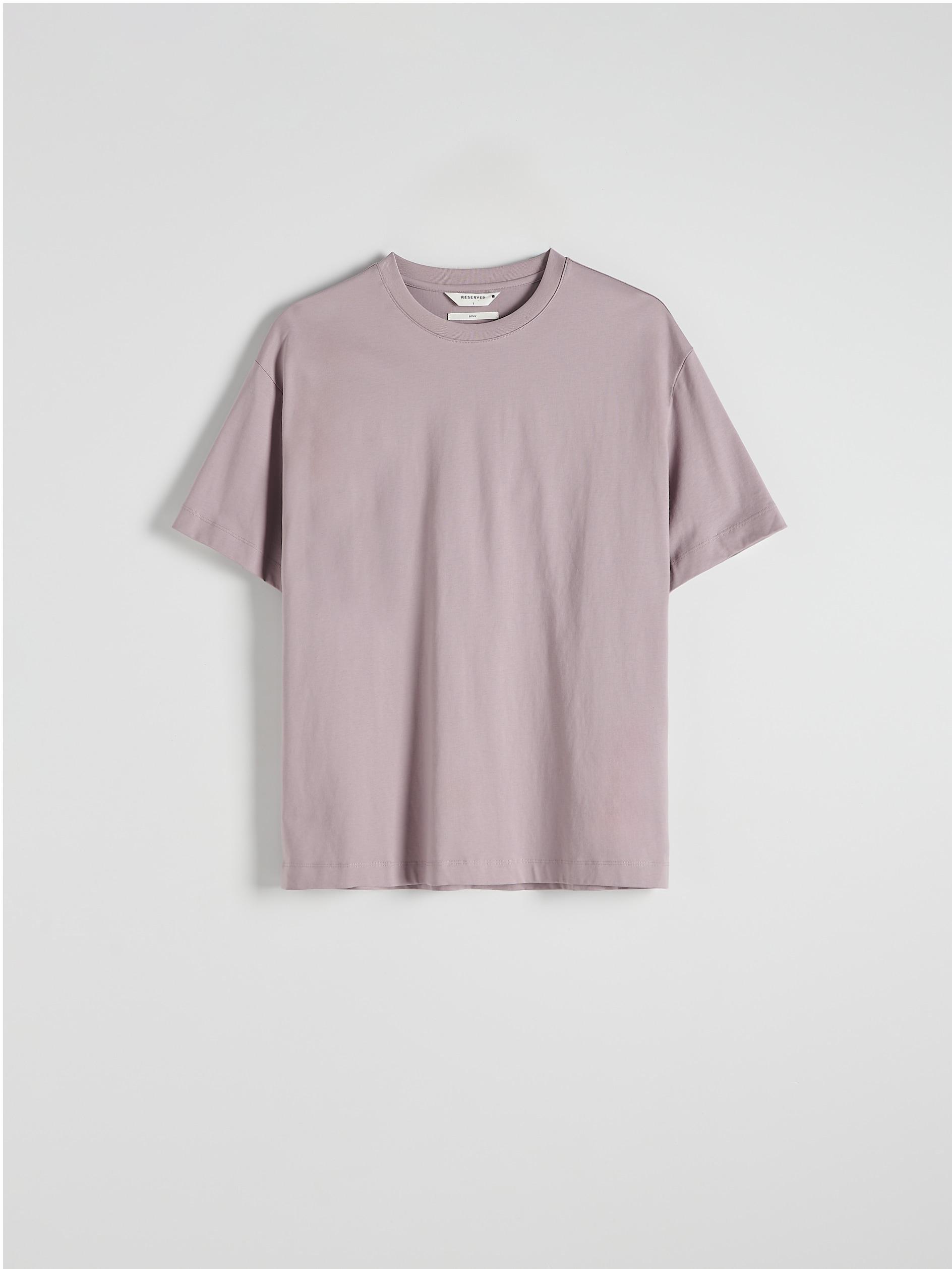 Purple Plain Boxy T-Shirt, , large image number 1