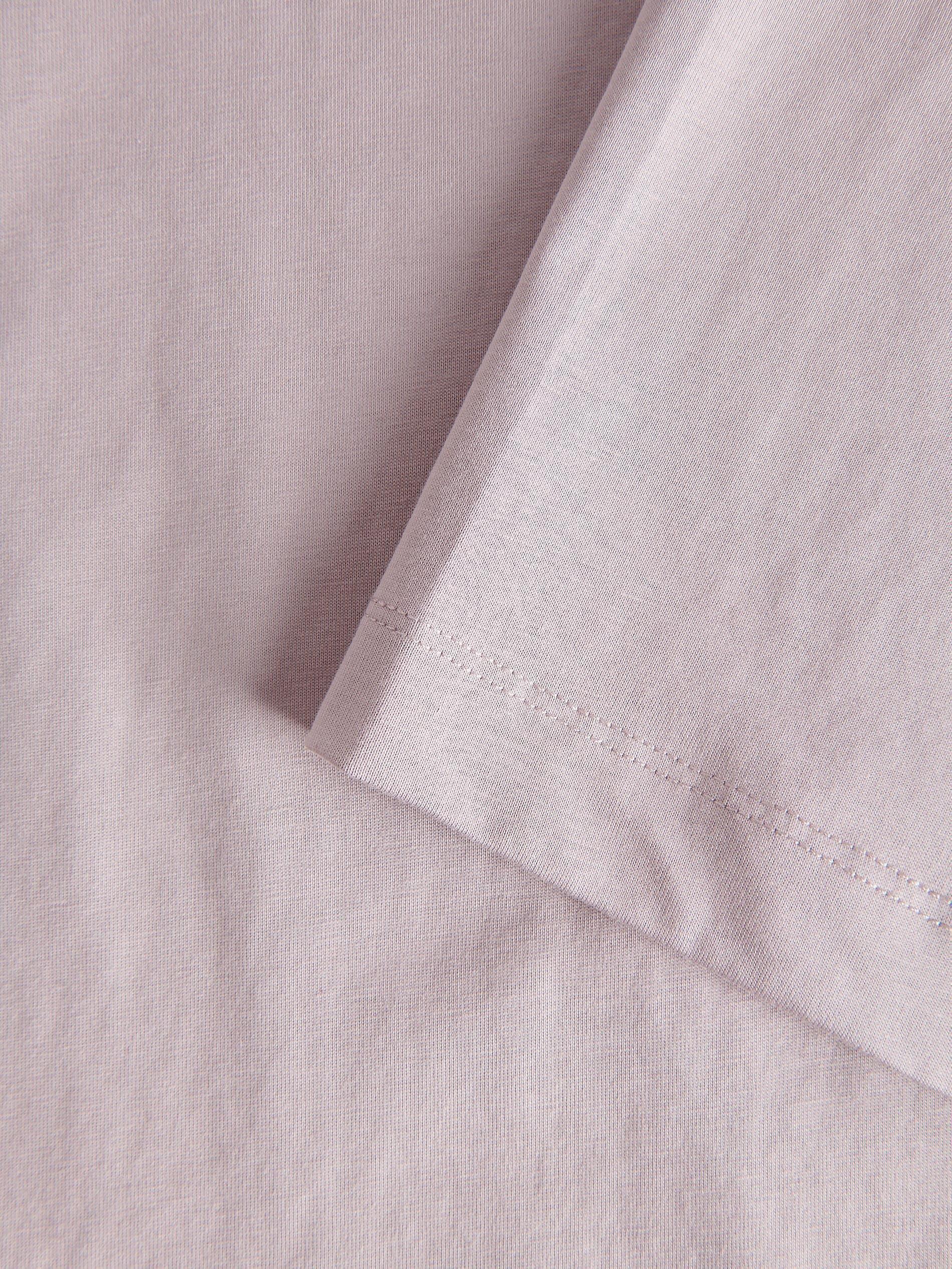 Purple Plain Boxy T-Shirt, , large image number 2