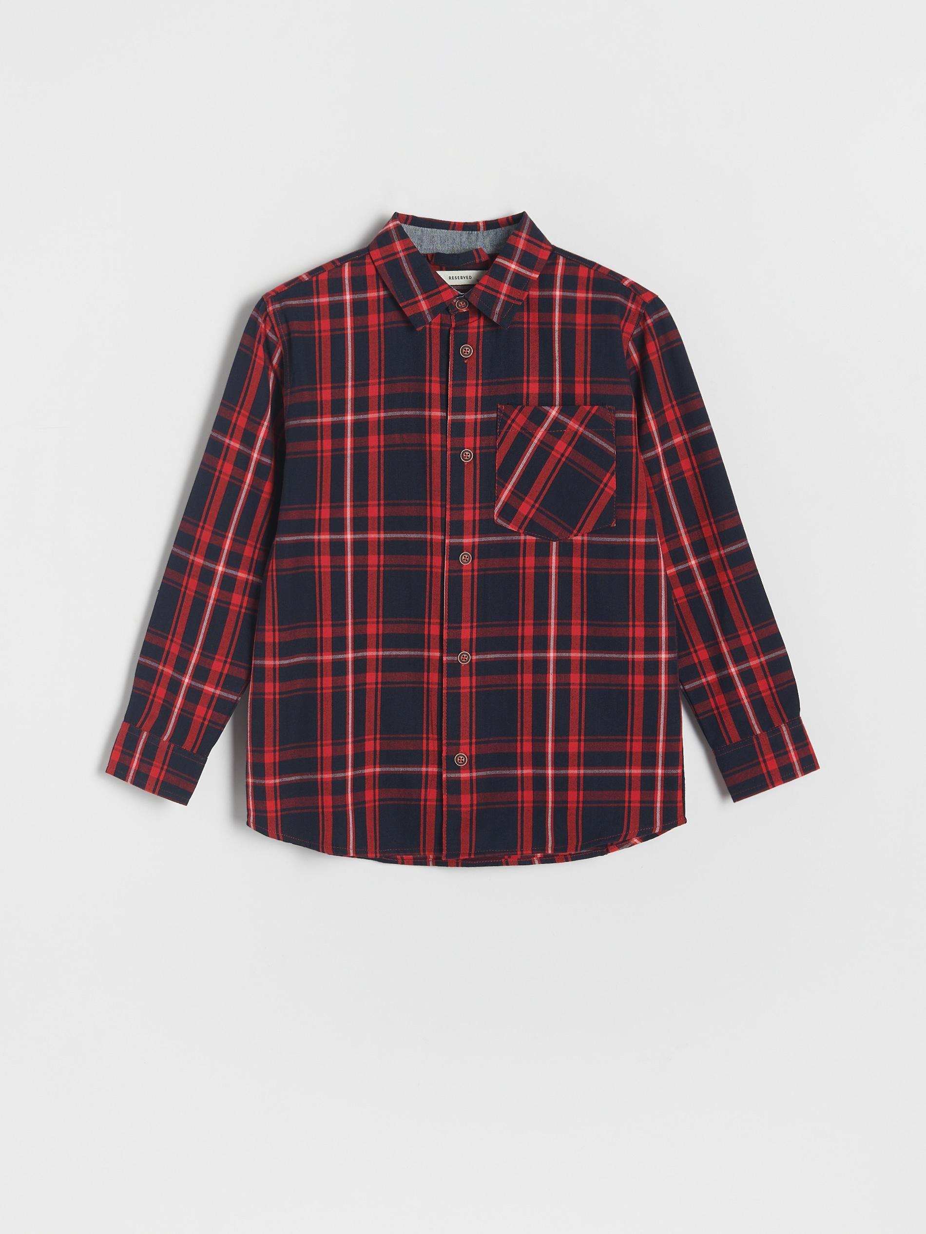 Blue Checked Cotton Shirt, Kids Boys, , large image number 3