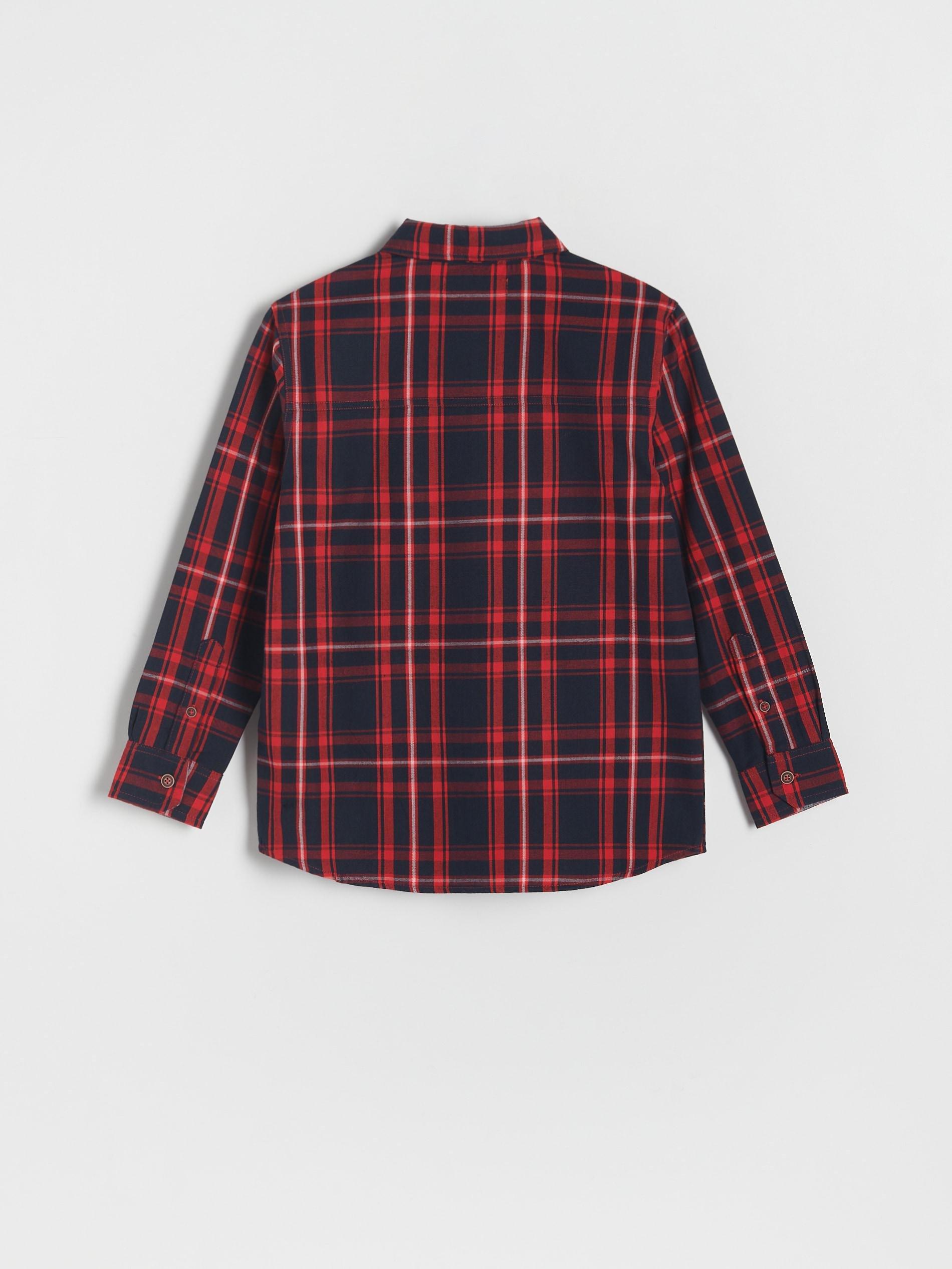 Blue Checked Cotton Shirt, Kids Boys, , large image number 4