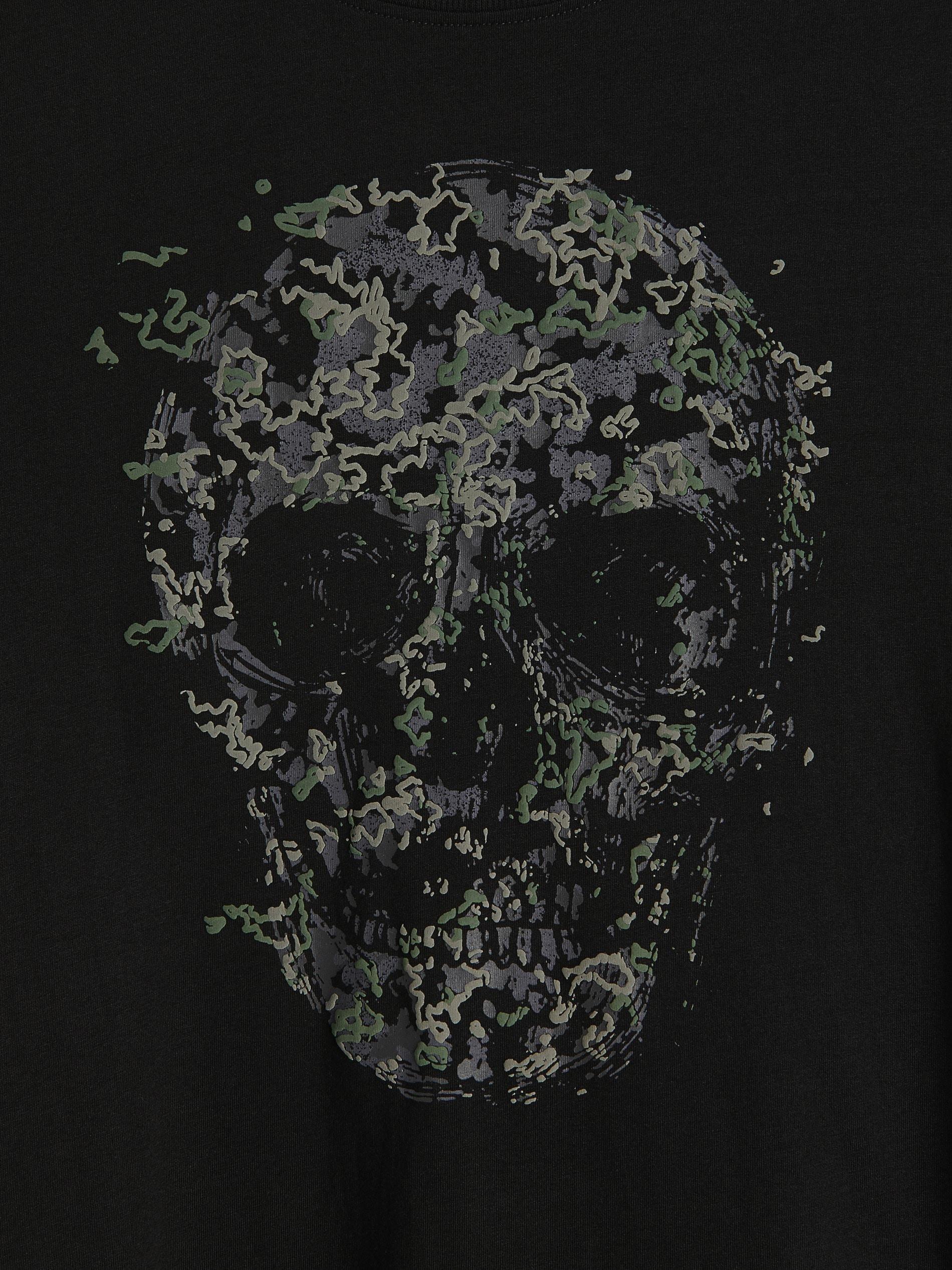 Black Printed T-Shirt, , large image number 1