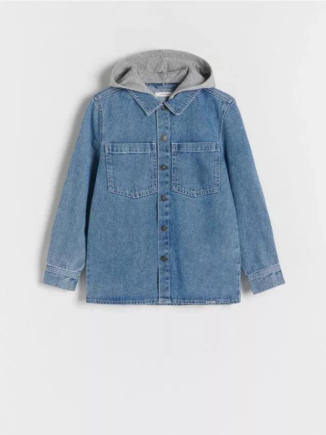 Blue Jeans Denim Shirt, Kids Boys, , large image number 0