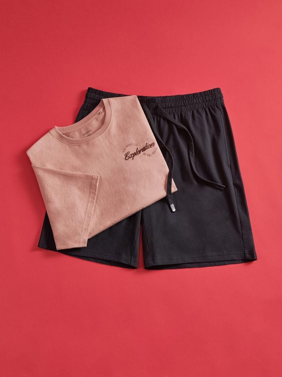 Pink Two-Piece Pajamas With Embroidery, , large image number 2
