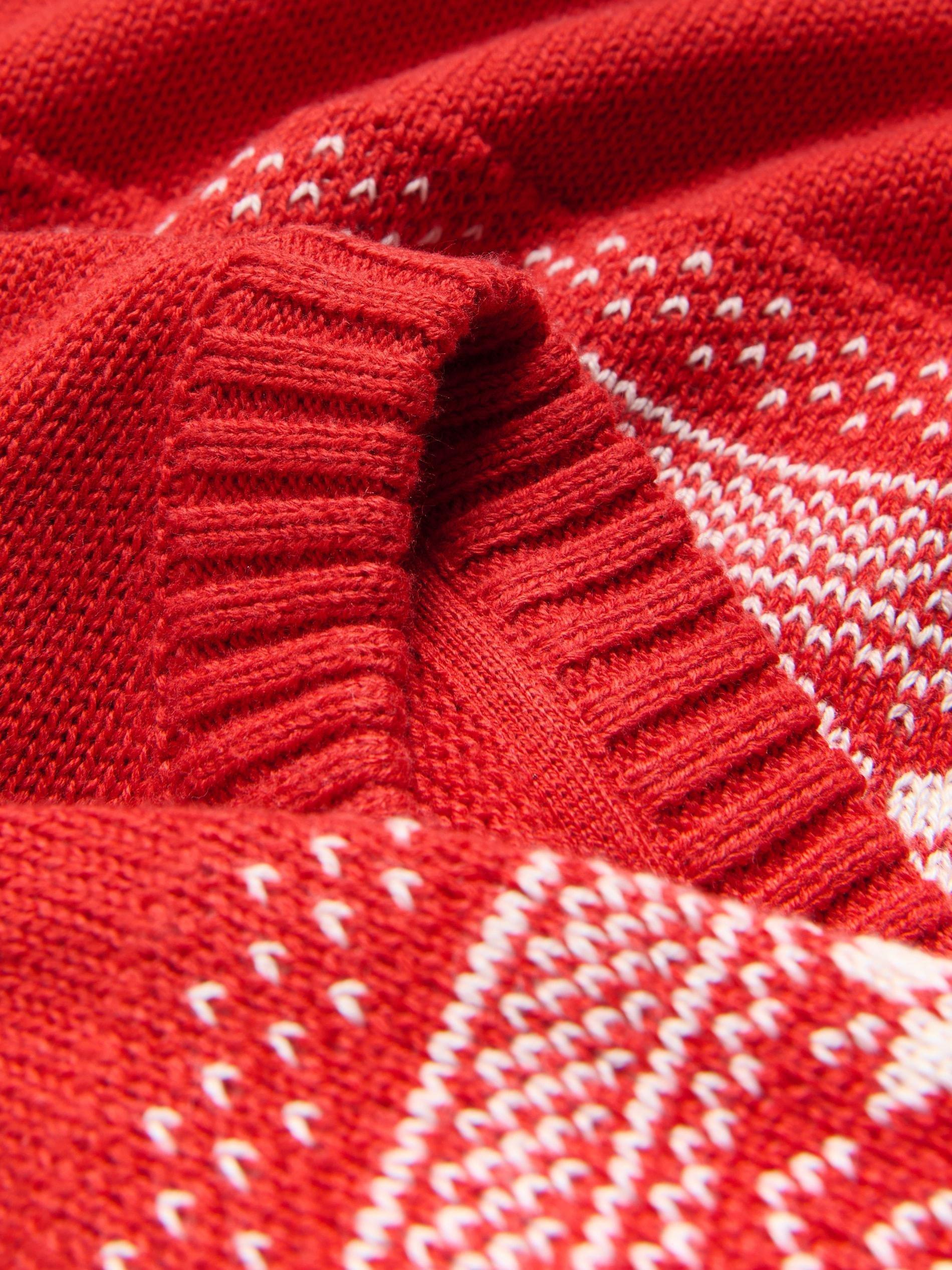 Red Patterned Jumper, Red, large image number 1