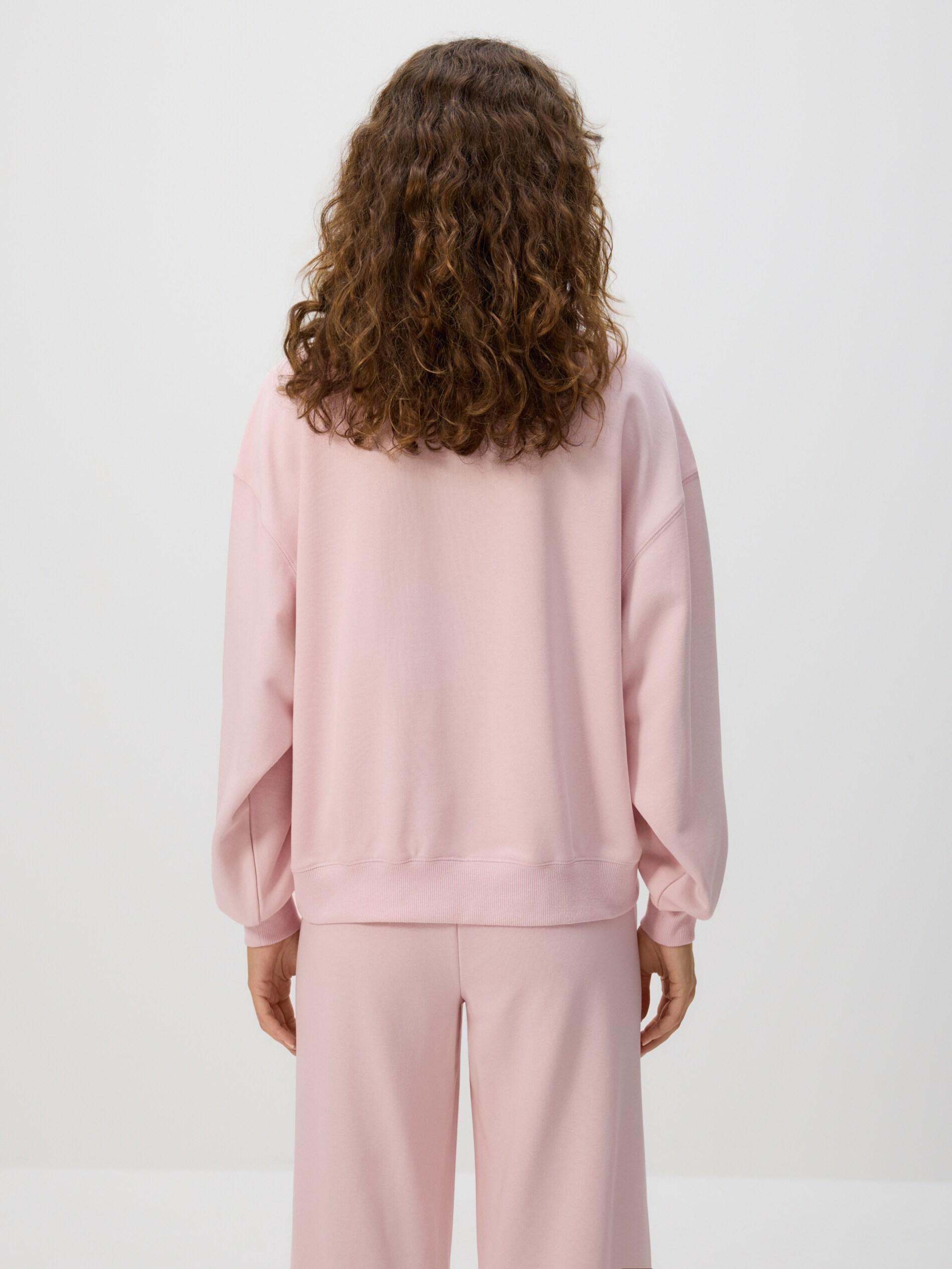 PASTEL PINK Cotton sweatshirt, Pink, large image number 3