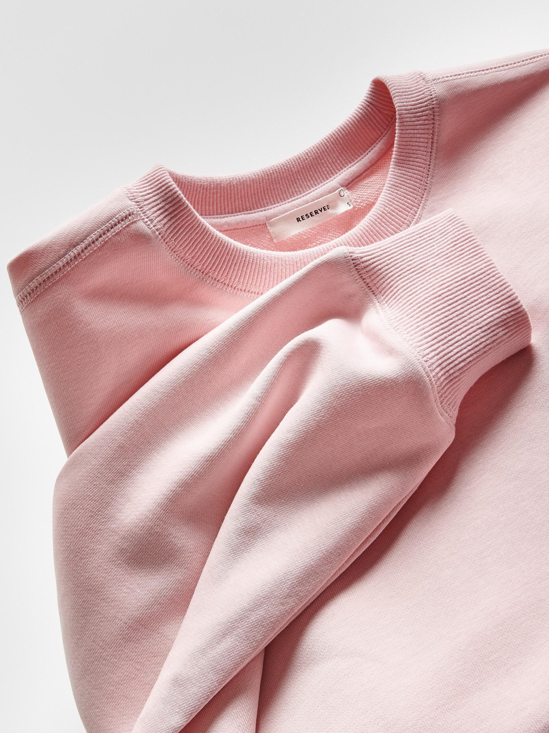 PASTEL PINK Cotton sweatshirt, Pink, large image number 5