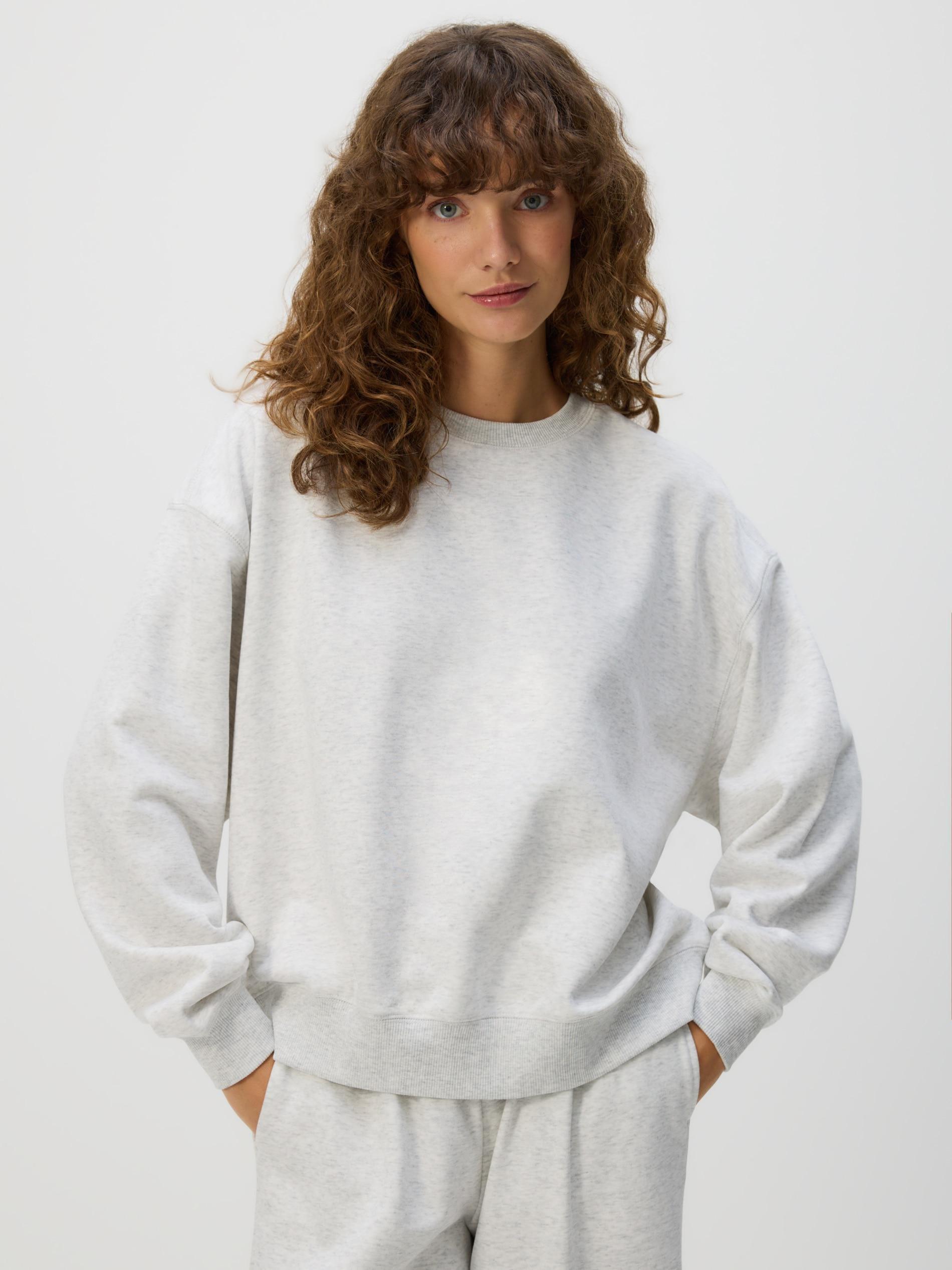 LIGHT GREY Cotton sweatshirt, Light grey, large image number 0