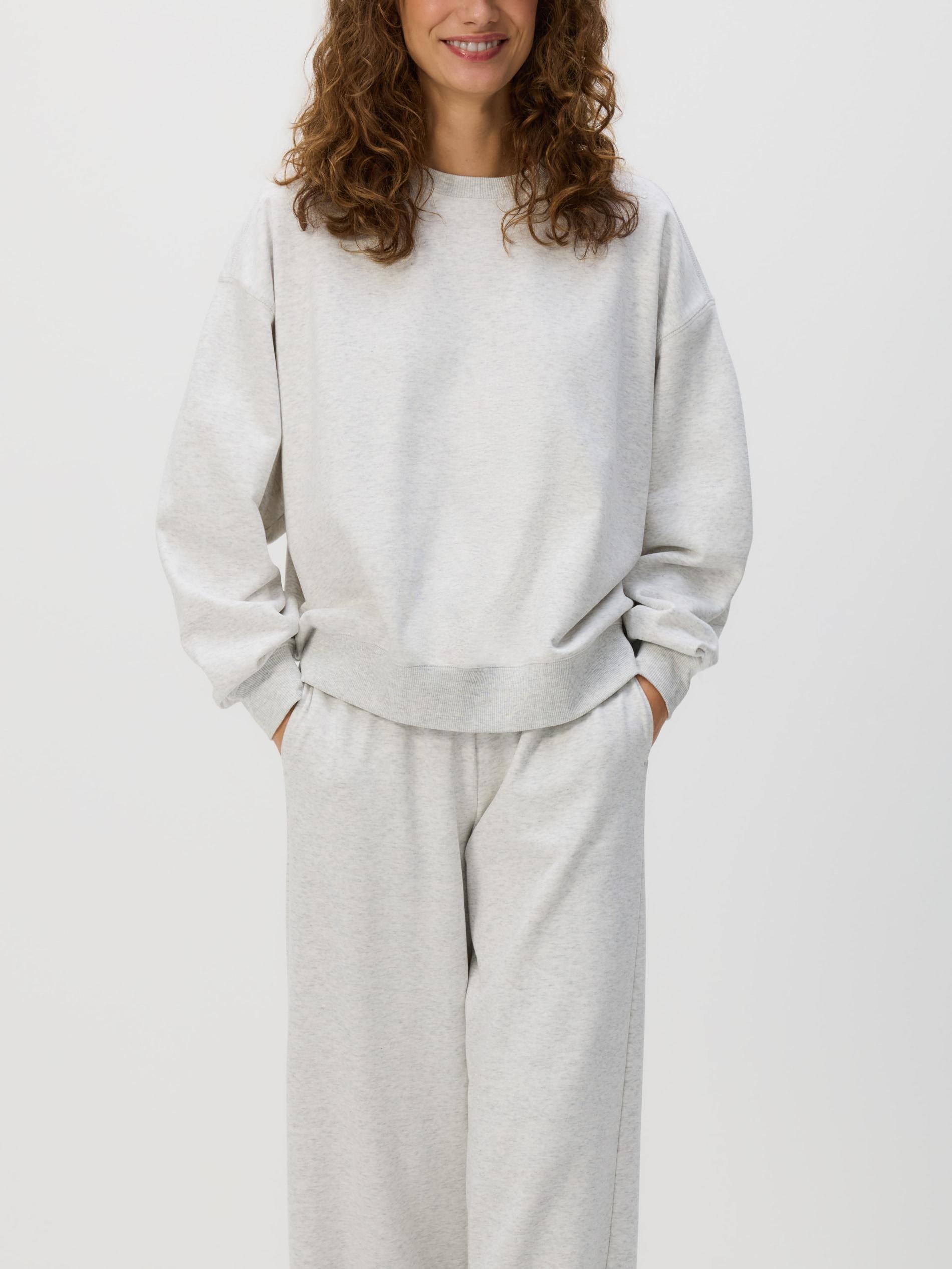 LIGHT GREY Cotton sweatshirt, Light grey, large image number 1