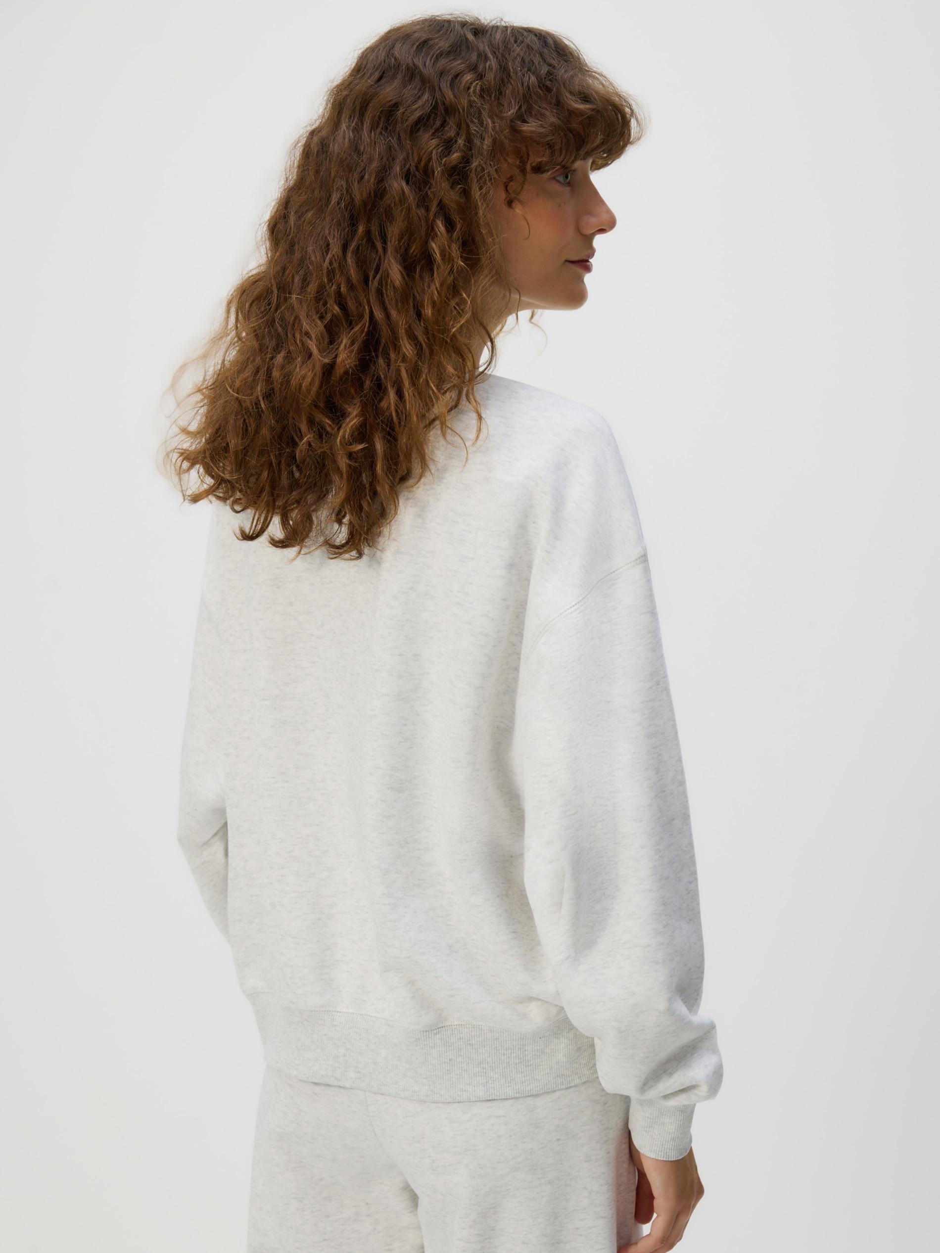 LIGHT GREY Cotton sweatshirt, Light grey, large image number 3