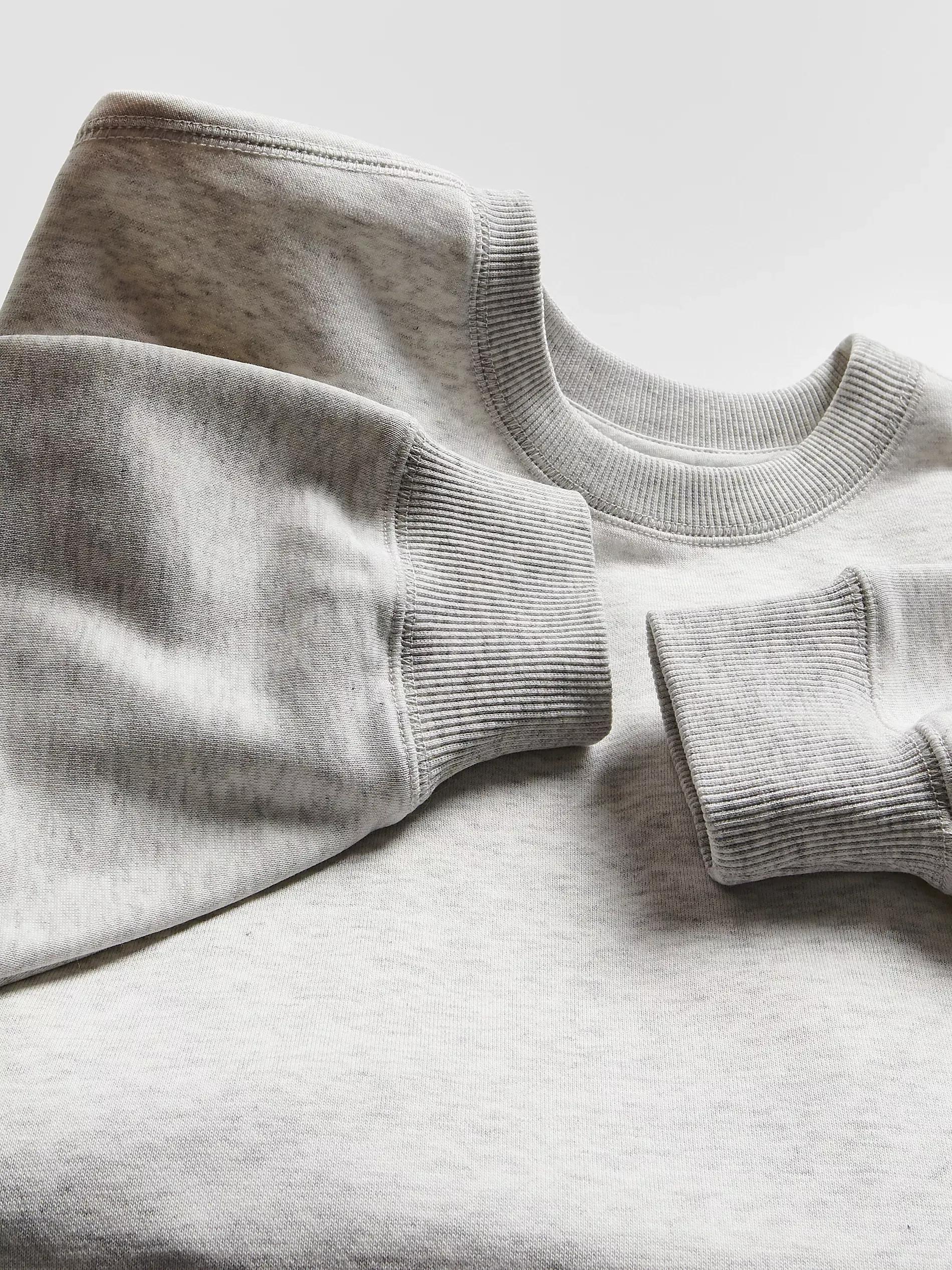 LIGHT GREY Cotton sweatshirt, Light grey, large image number 5