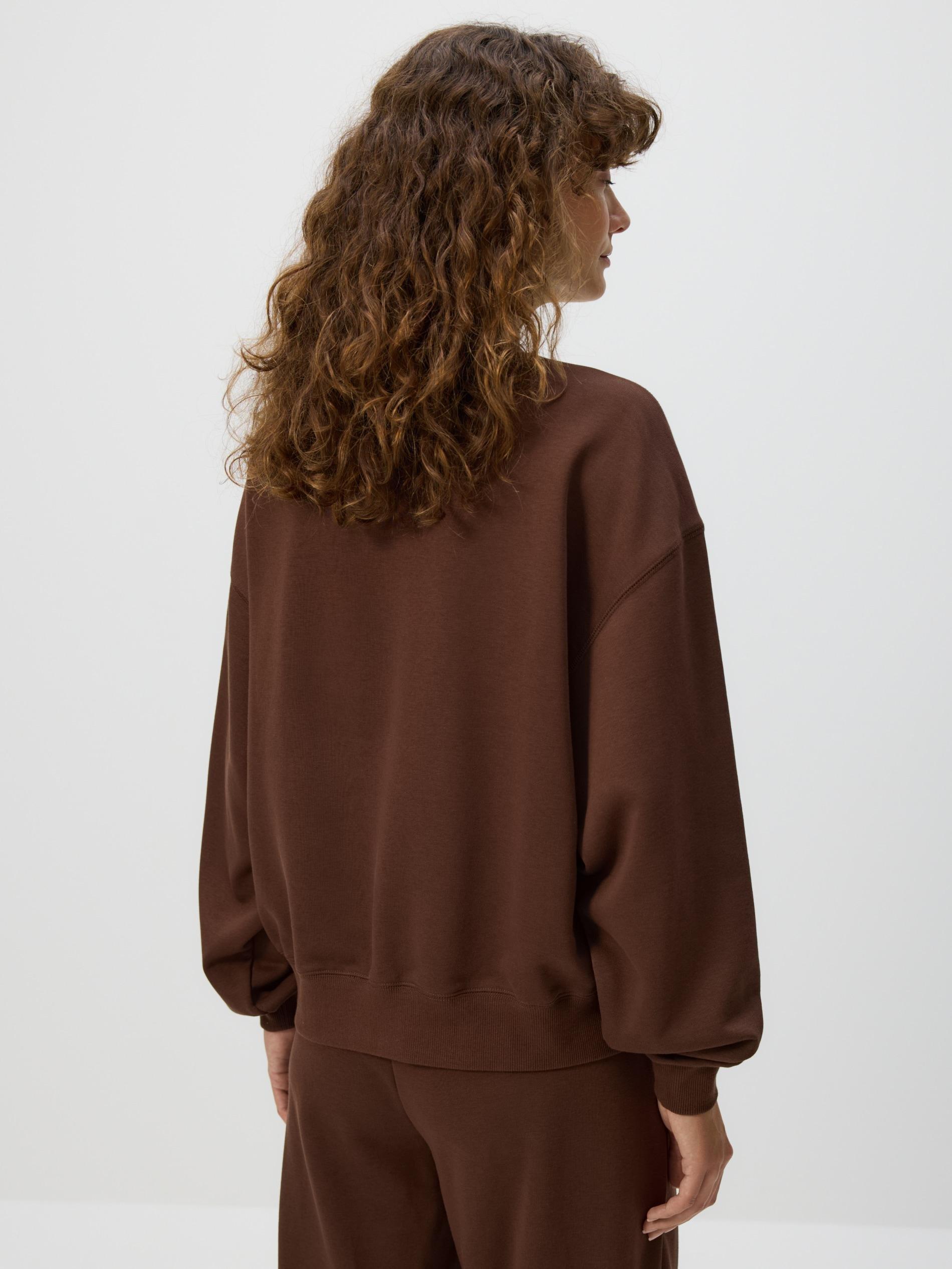 Brown Cotton Sweatshirt, , large image number 1