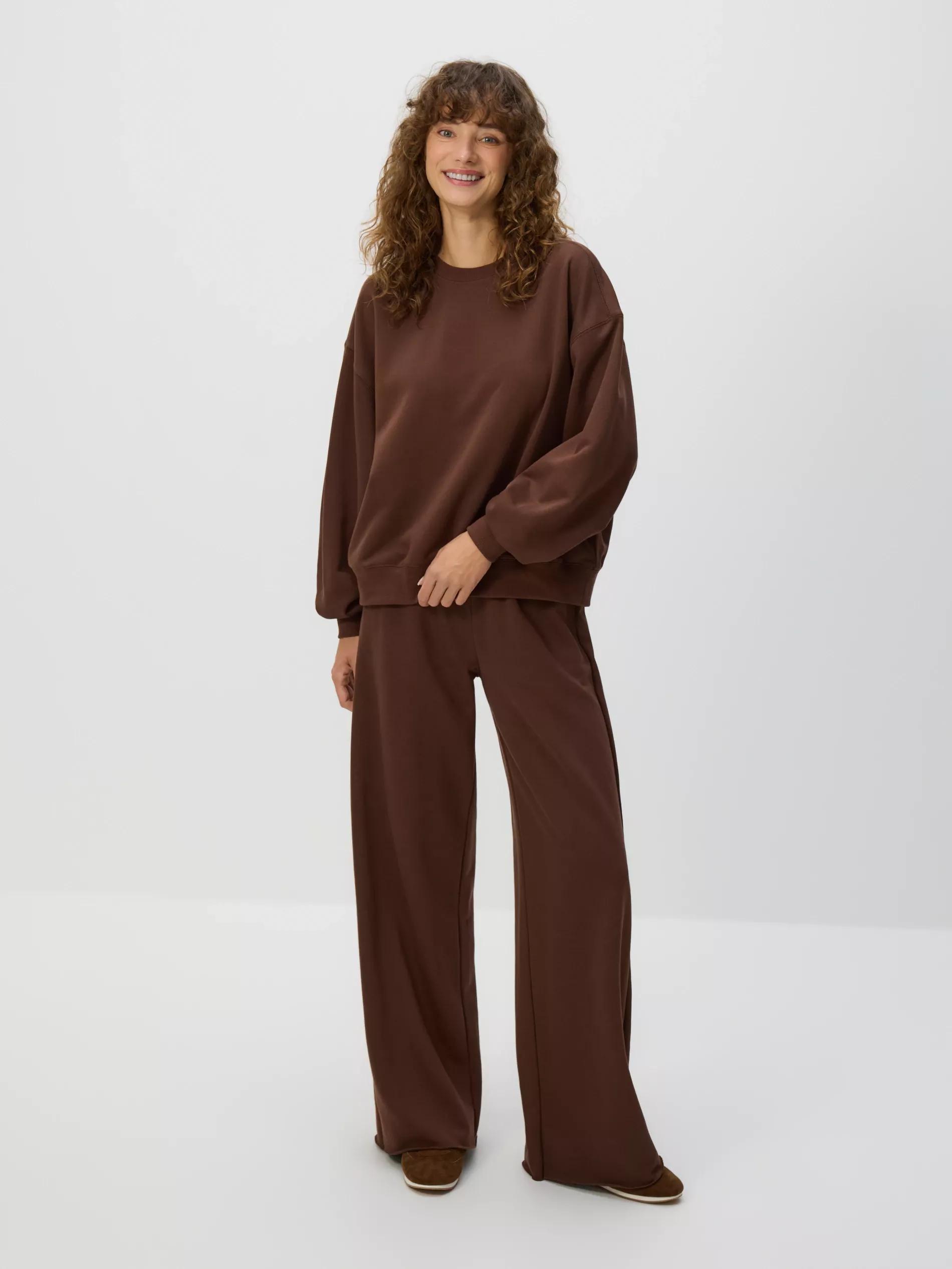 Brown Cotton Sweatshirt, , large image number 2