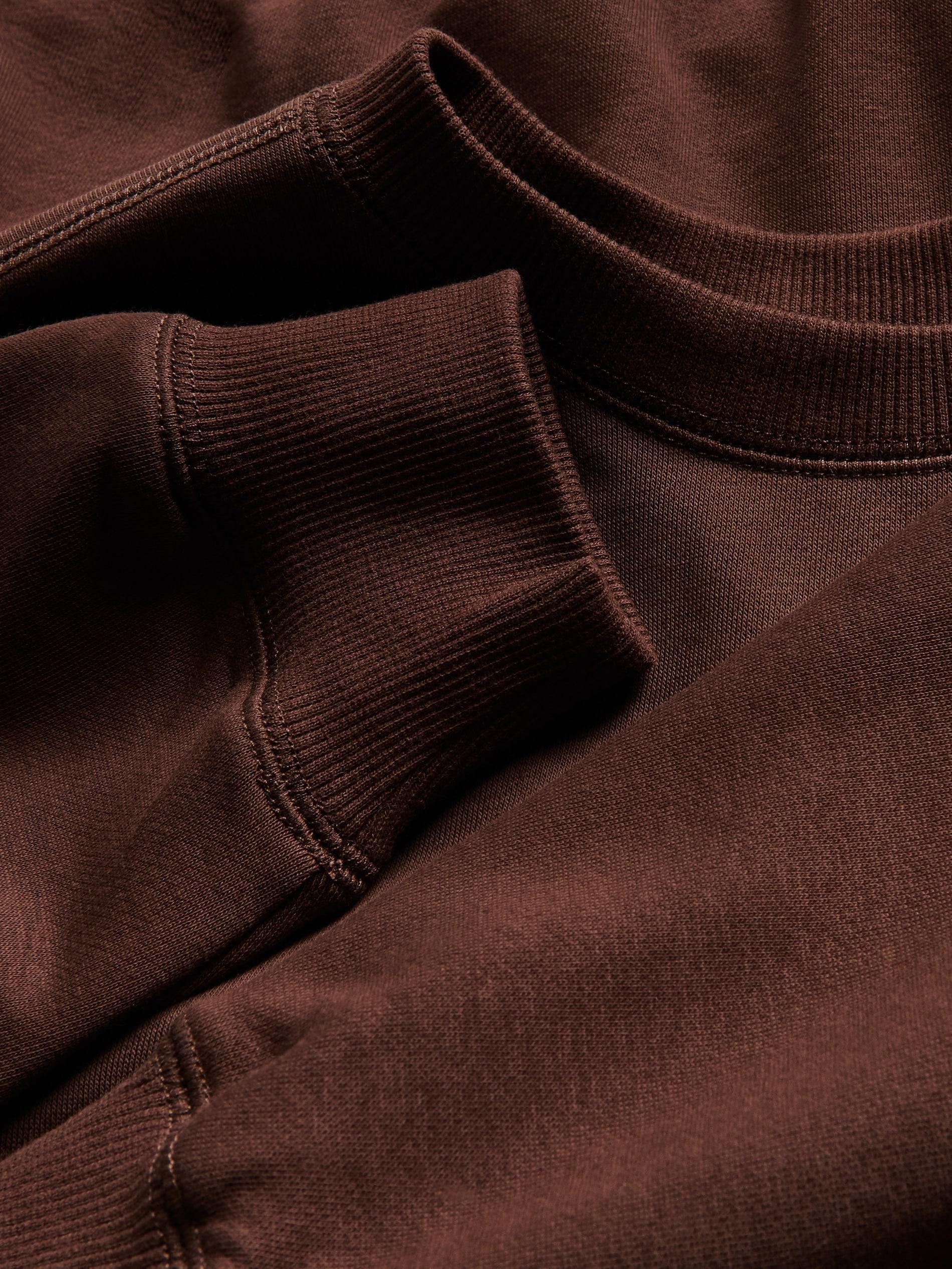Brown Cotton Sweatshirt, , large image number 4